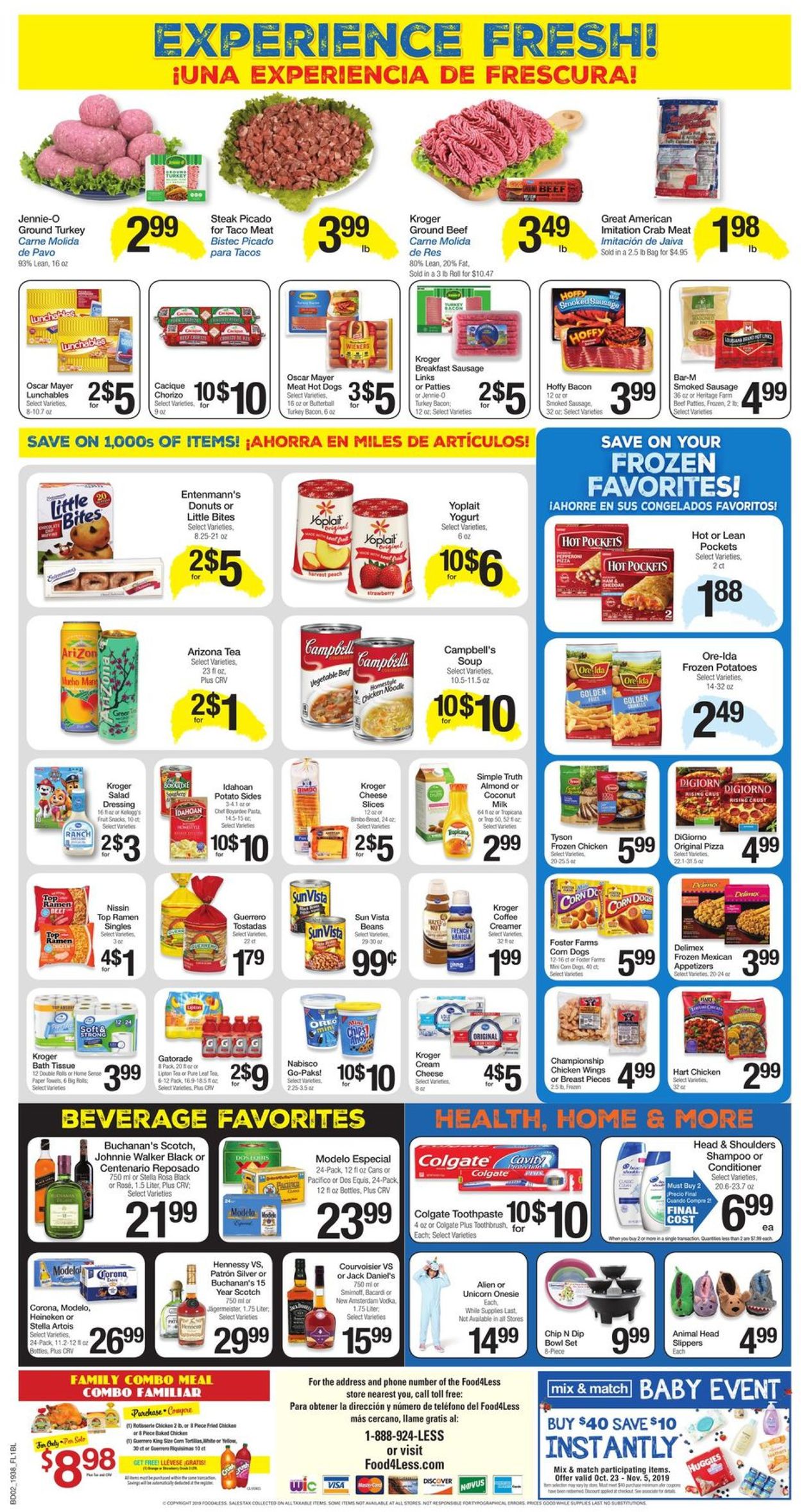 Catalogue Food 4 Less from 10/23/2019