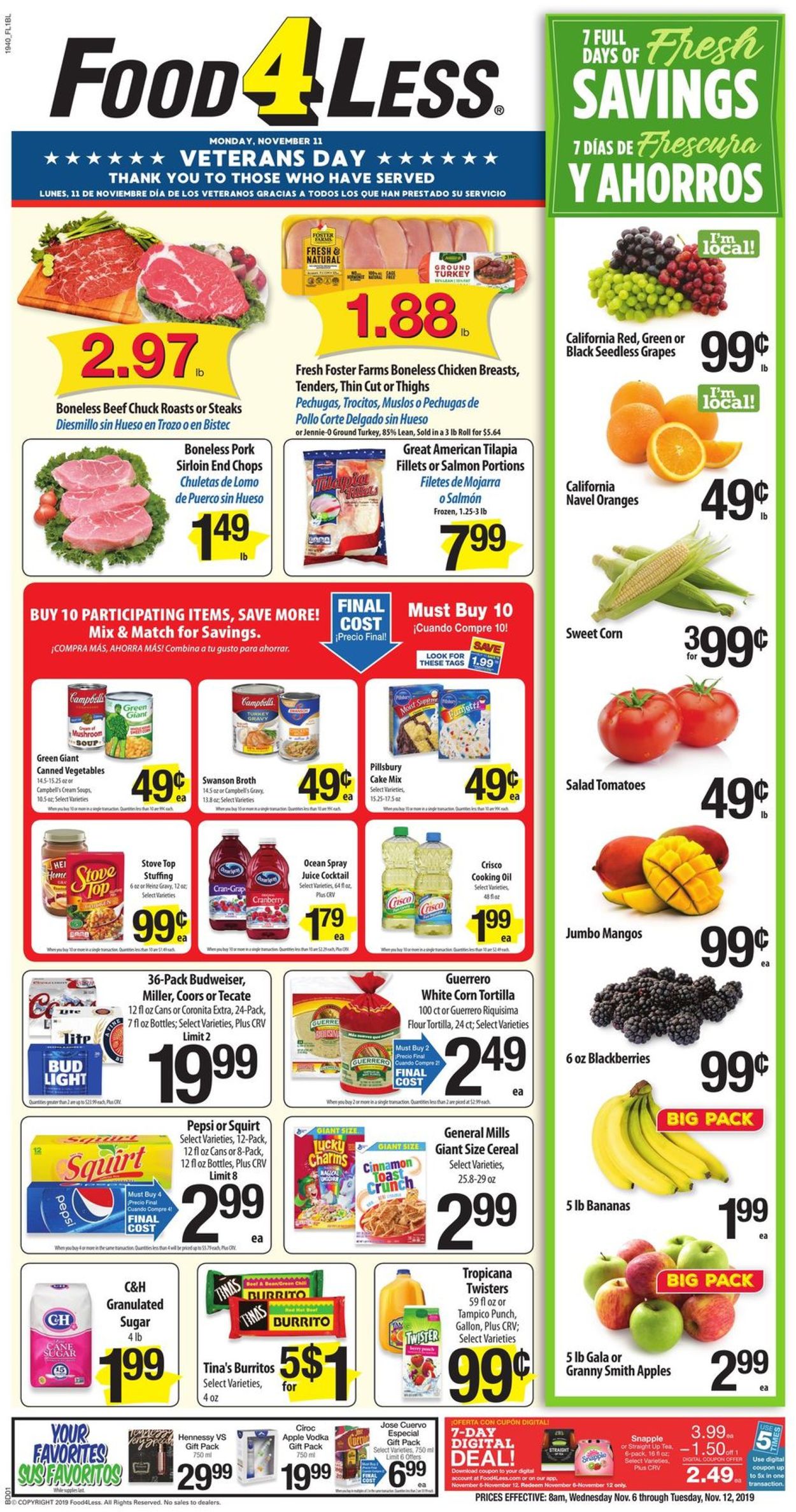 Catalogue Food 4 Less from 11/06/2019