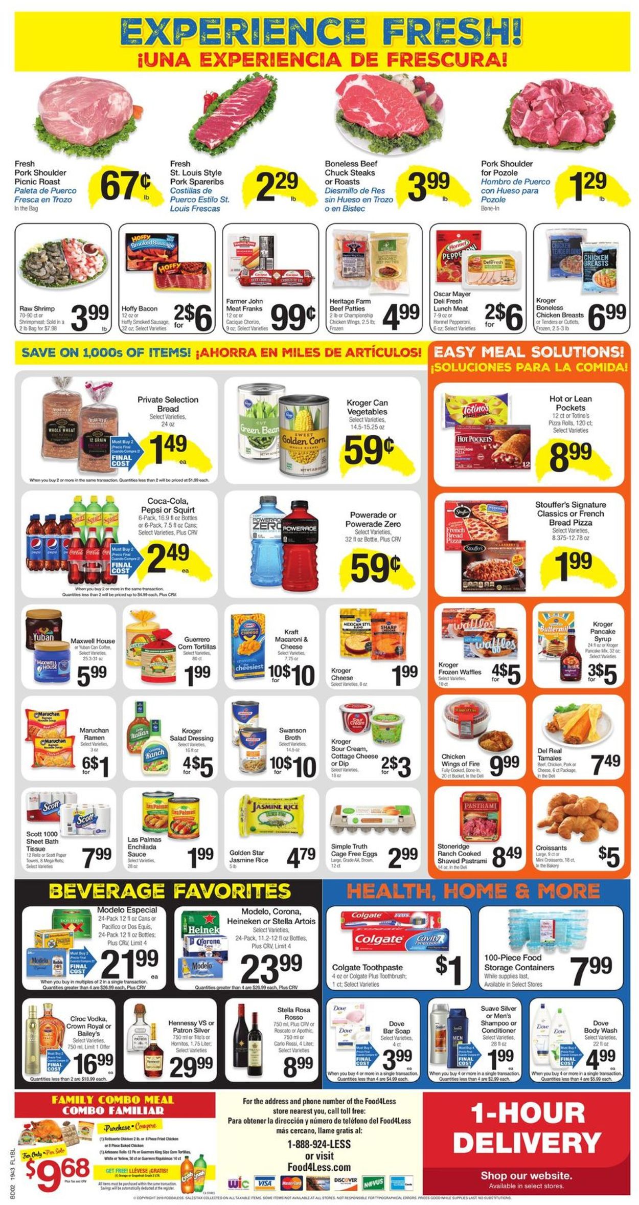 Catalogue Food 4 Less from 11/29/2019