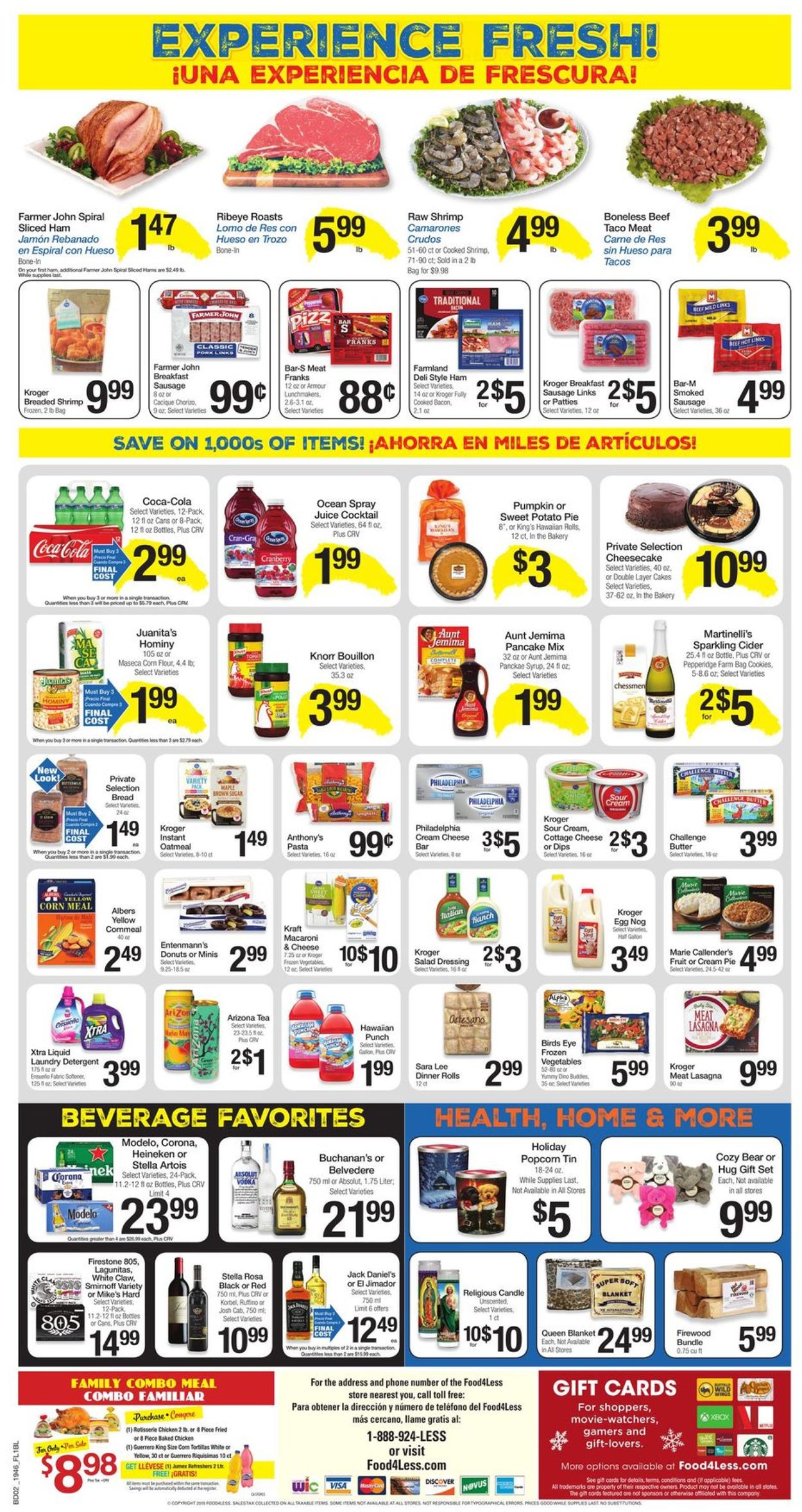 Catalogue Food 4 Less - Christmas Ad 2019 from 12/18/2019