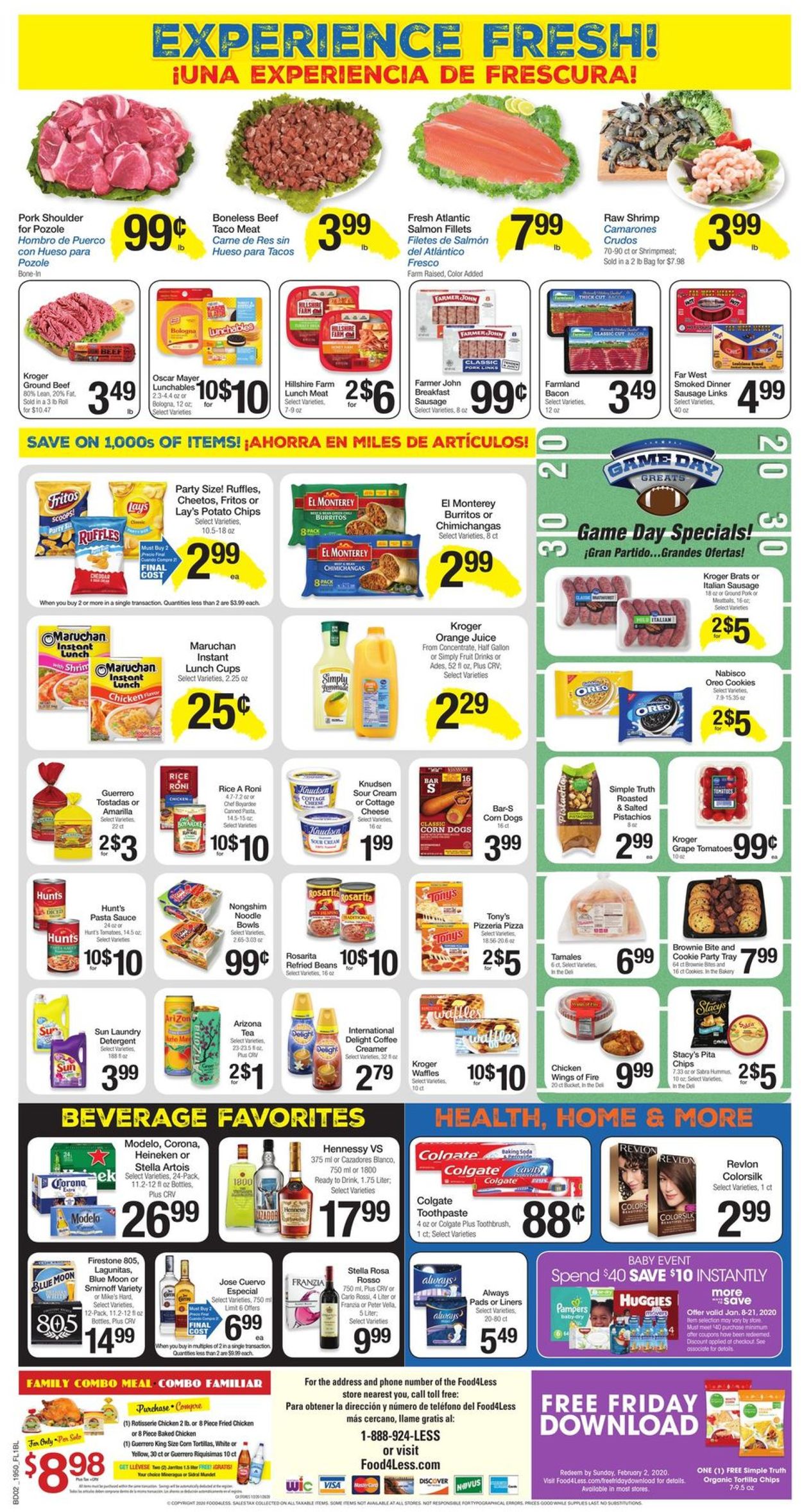 Catalogue Food 4 Less from 01/15/2020