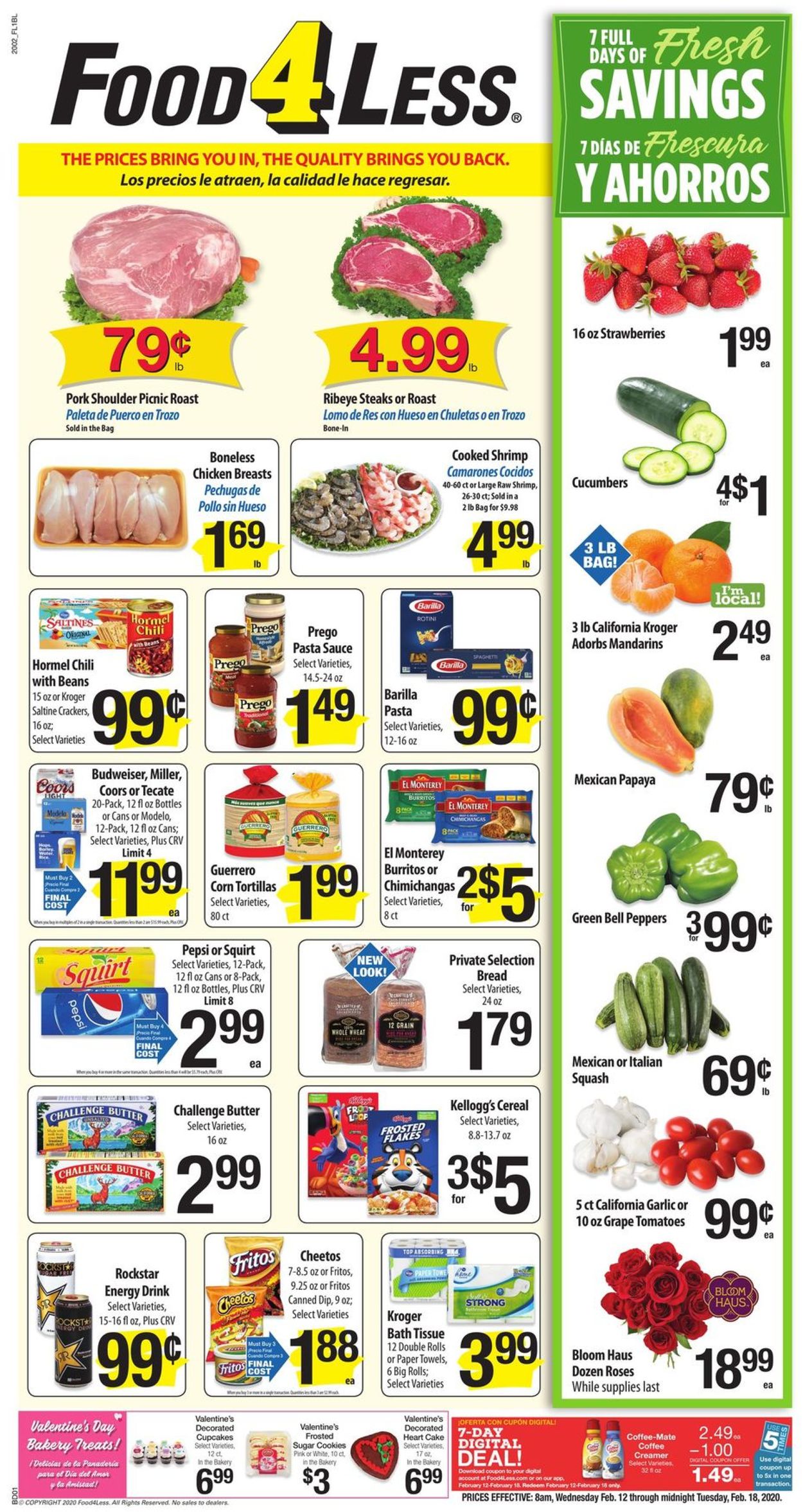 Catalogue Food 4 Less from 02/12/2020