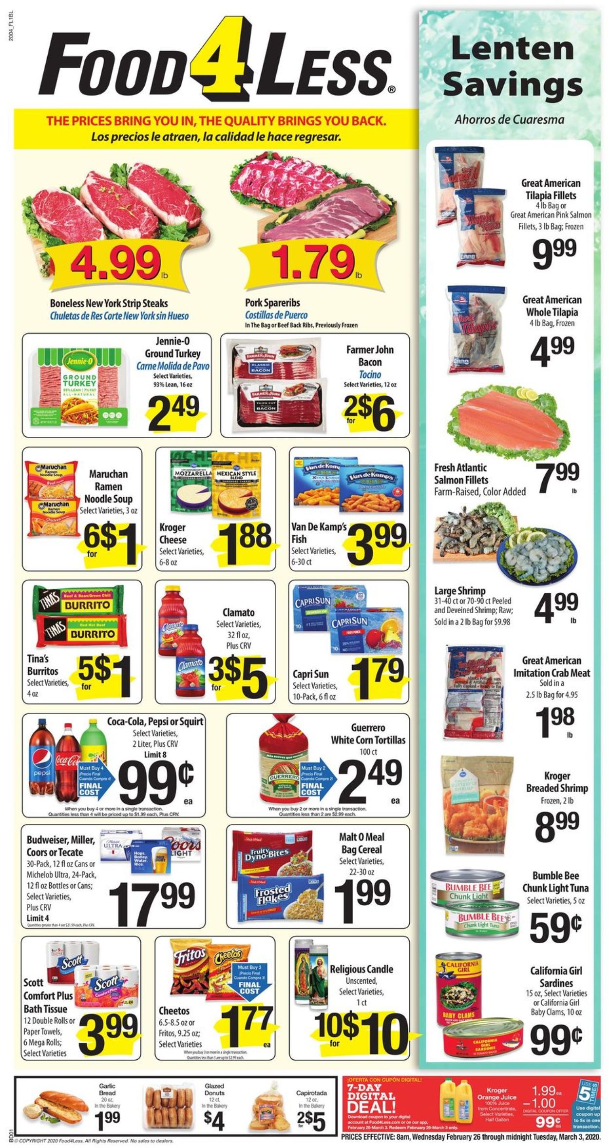 Catalogue Food 4 Less from 02/26/2020