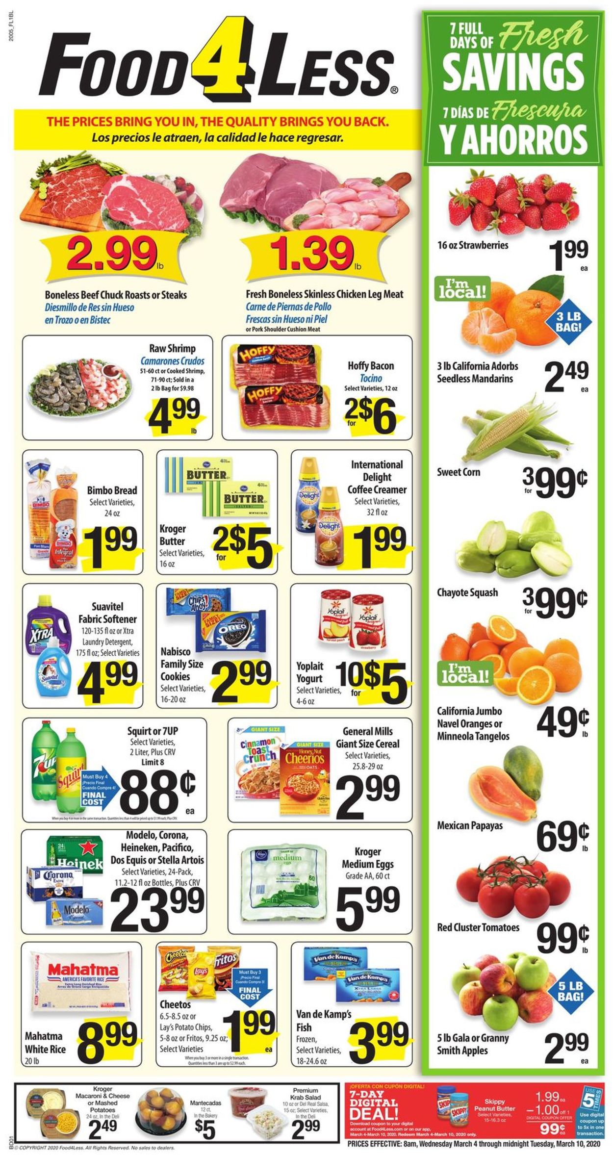 Catalogue Food 4 Less from 03/04/2020