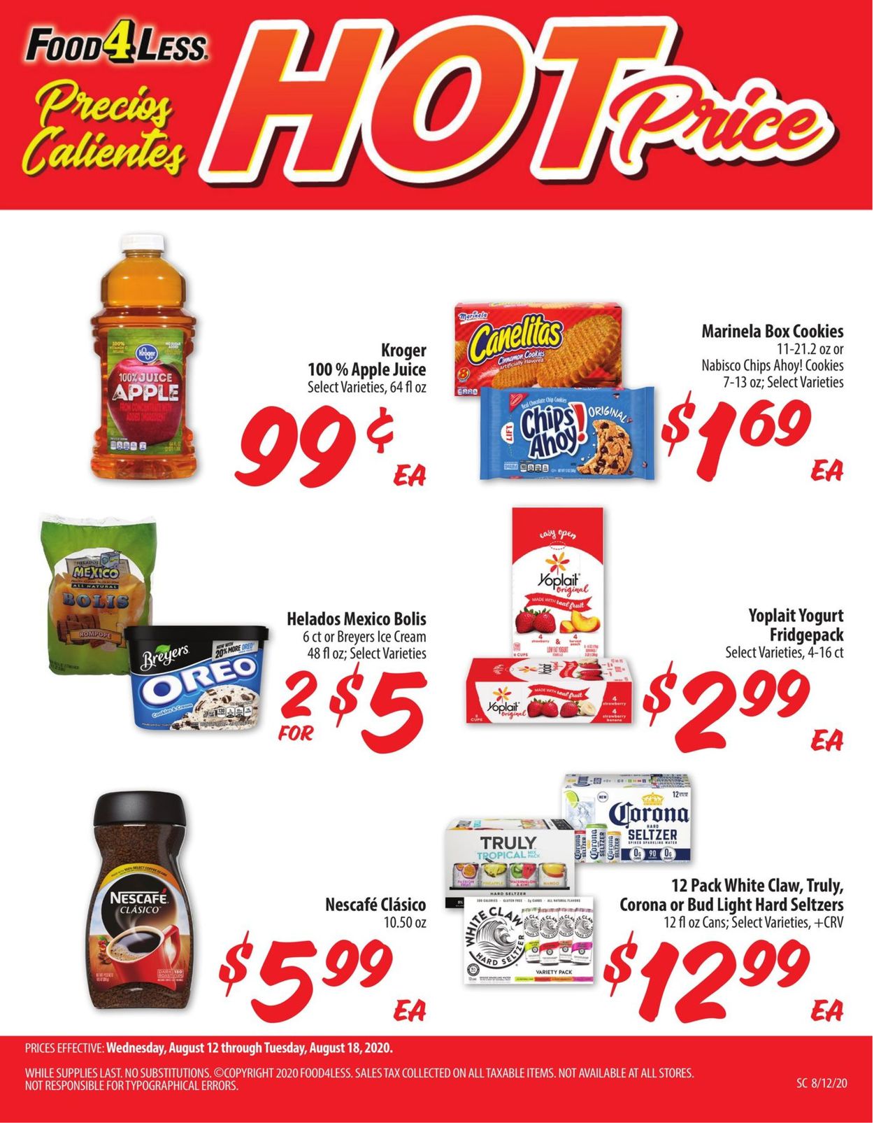 Catalogue Food 4 Less from 08/12/2020