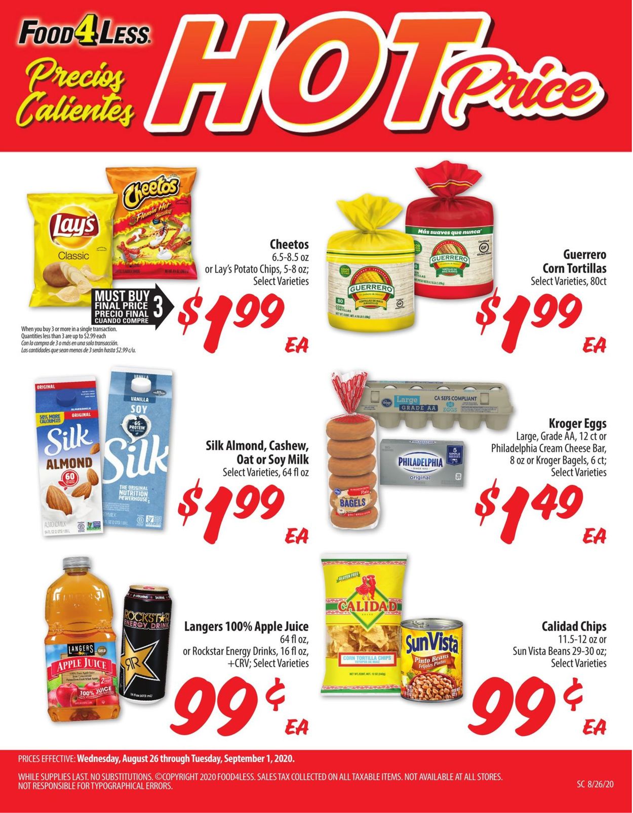 Catalogue Food 4 Less from 08/26/2020