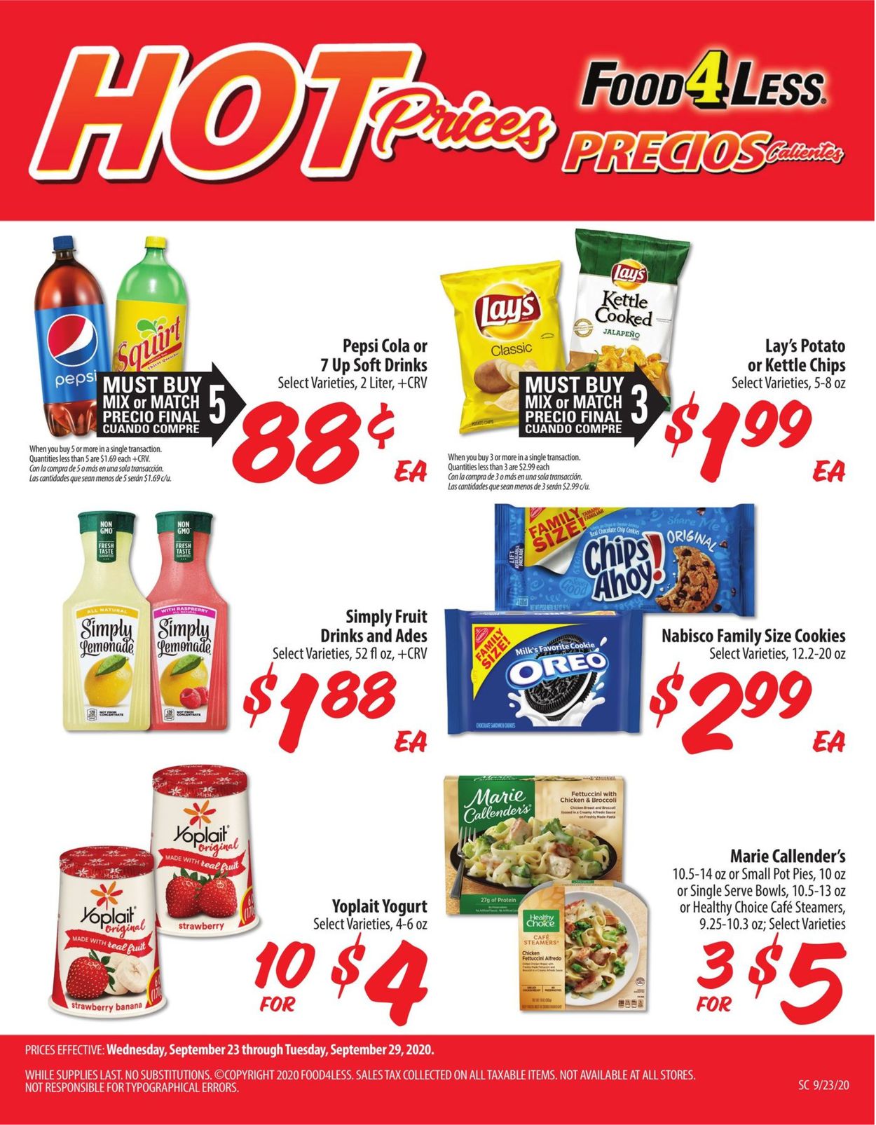 Catalogue Food 4 Less from 09/23/2020