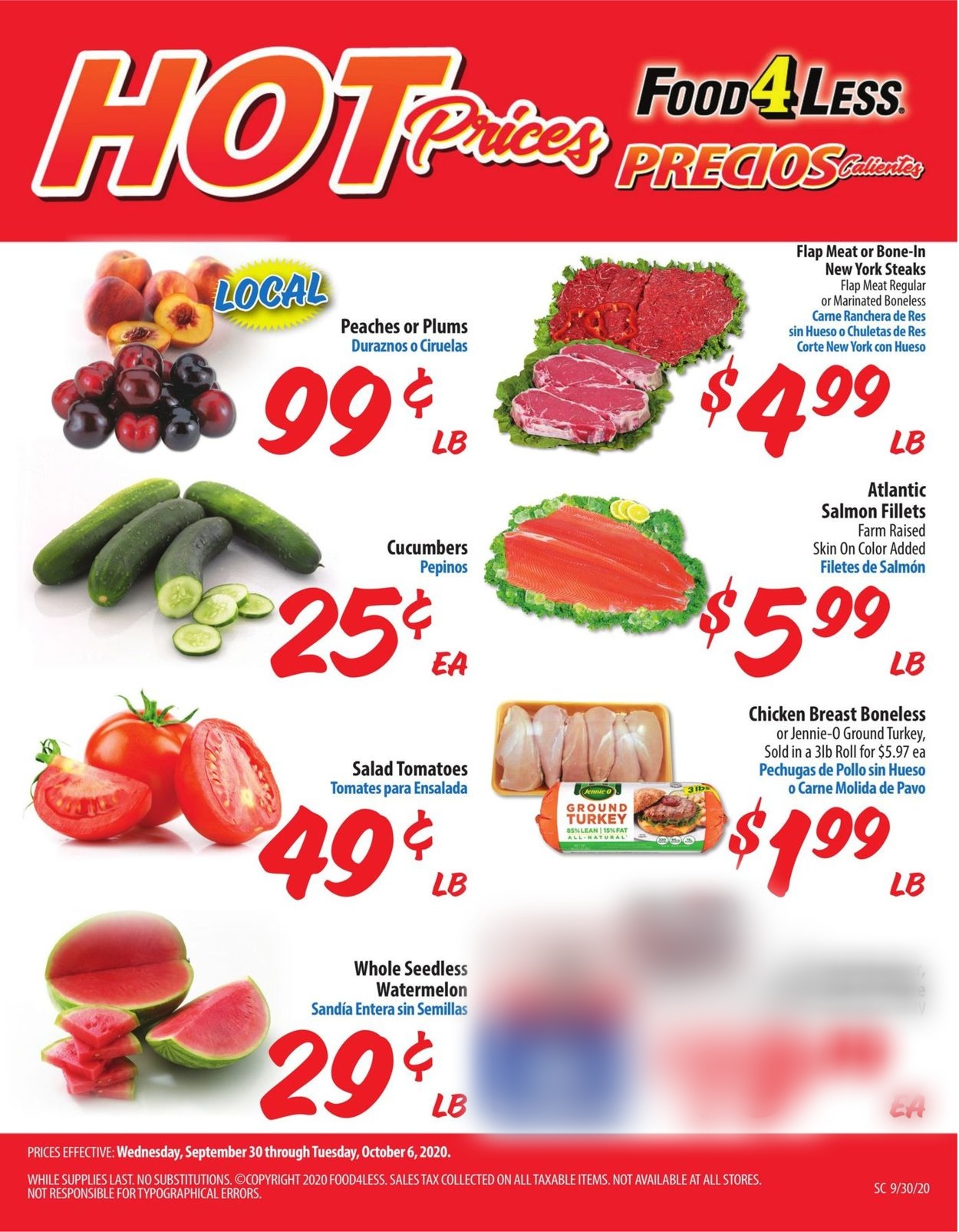 Catalogue Food 4 Less from 09/30/2020