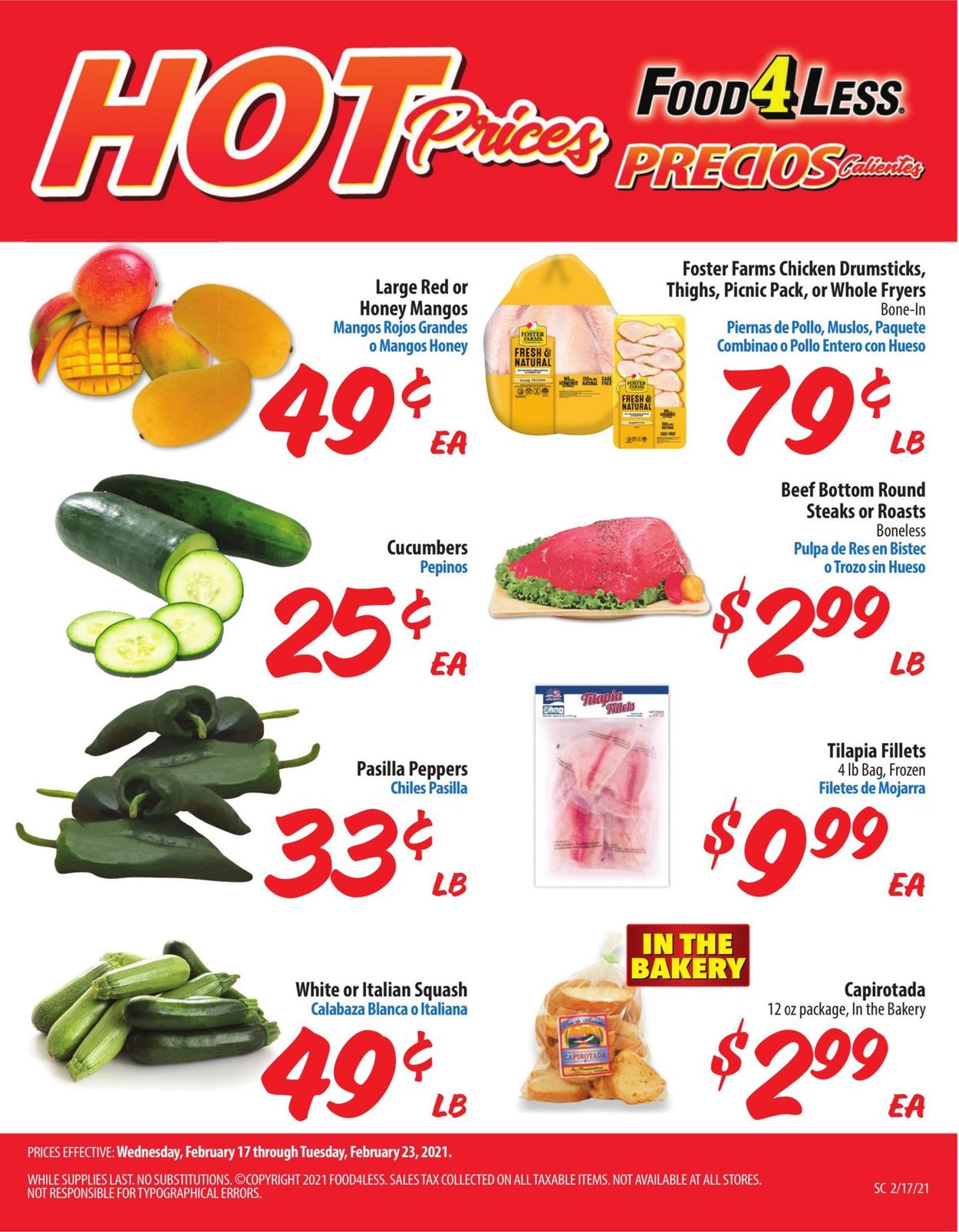 Catalogue Food 4 Less from 02/17/2021