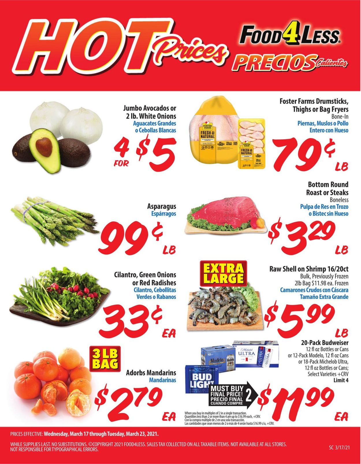 Catalogue Food 4 Less from 03/17/2021