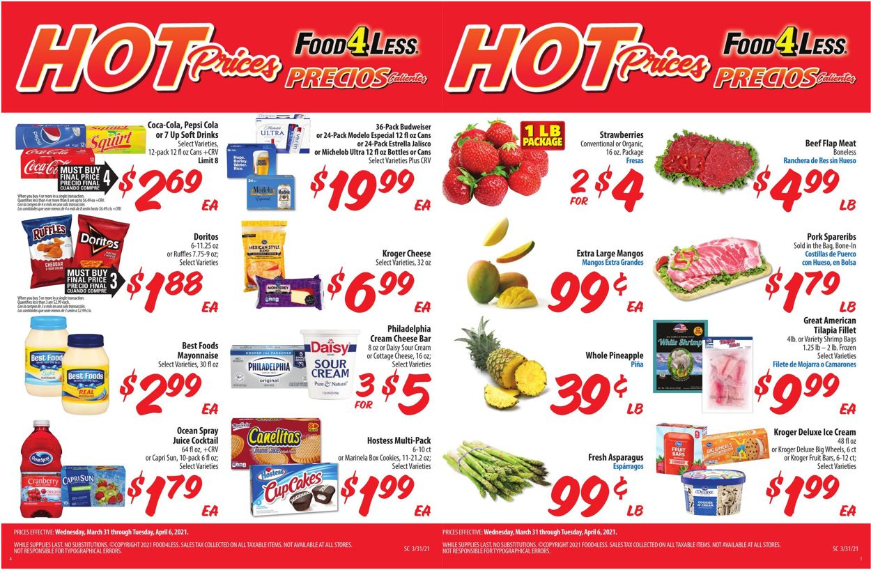 Catalogue Food 4 Less - Easter 2021 ad from 03/31/2021