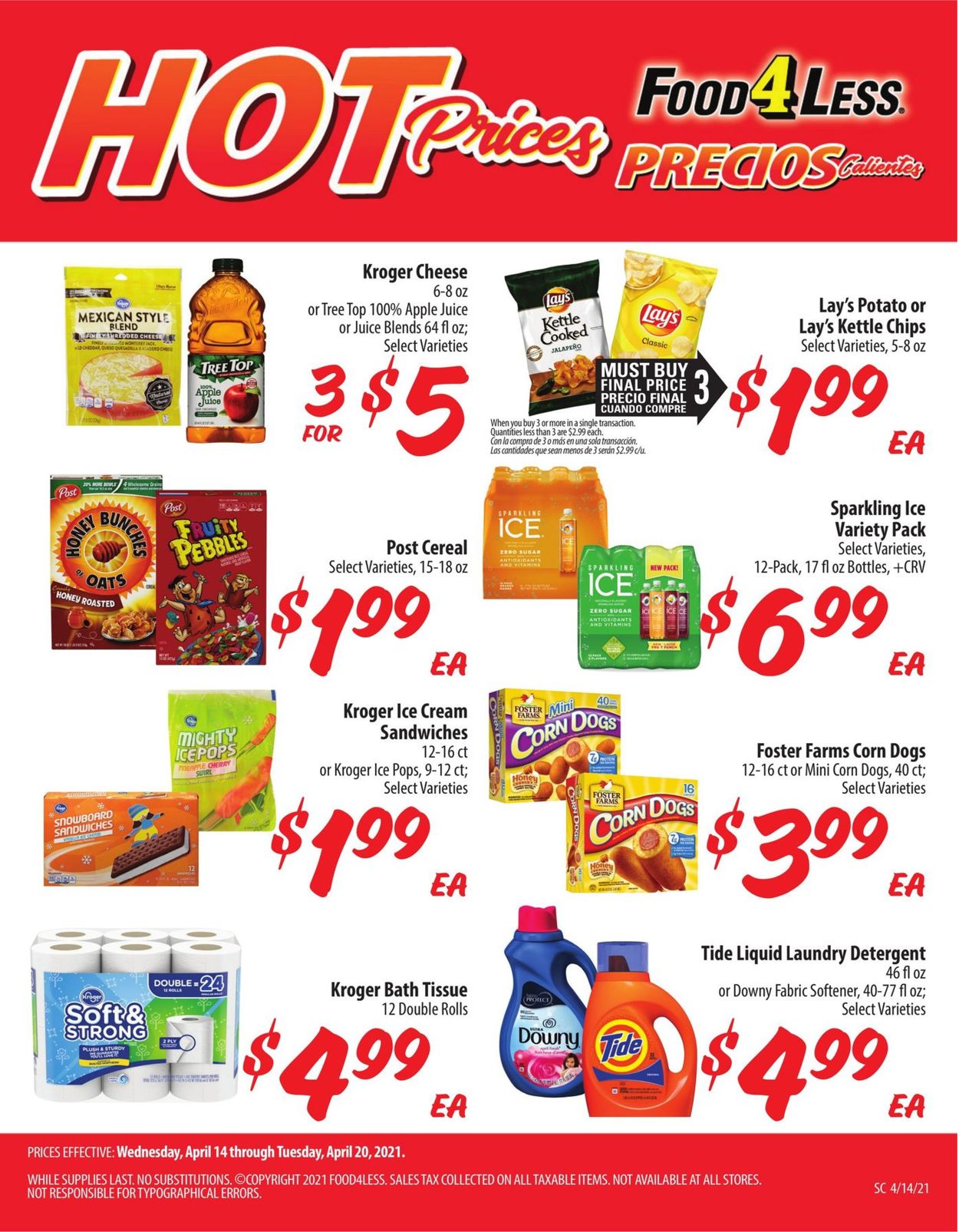 Catalogue Food 4 Less from 04/14/2021