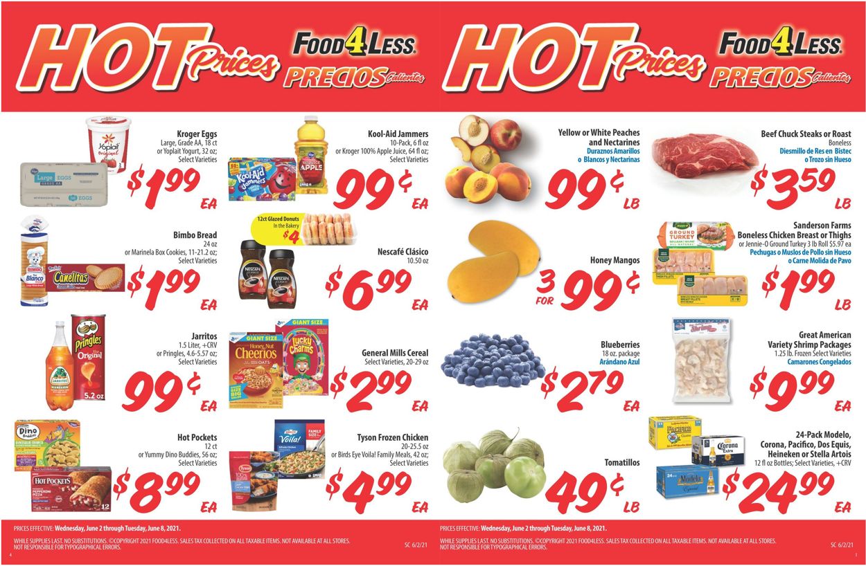 Catalogue Food 4 Less from 06/02/2021