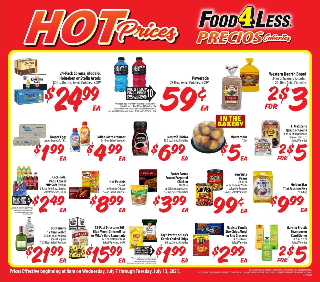 Catalogue Food 4 Less from 07/07/2021