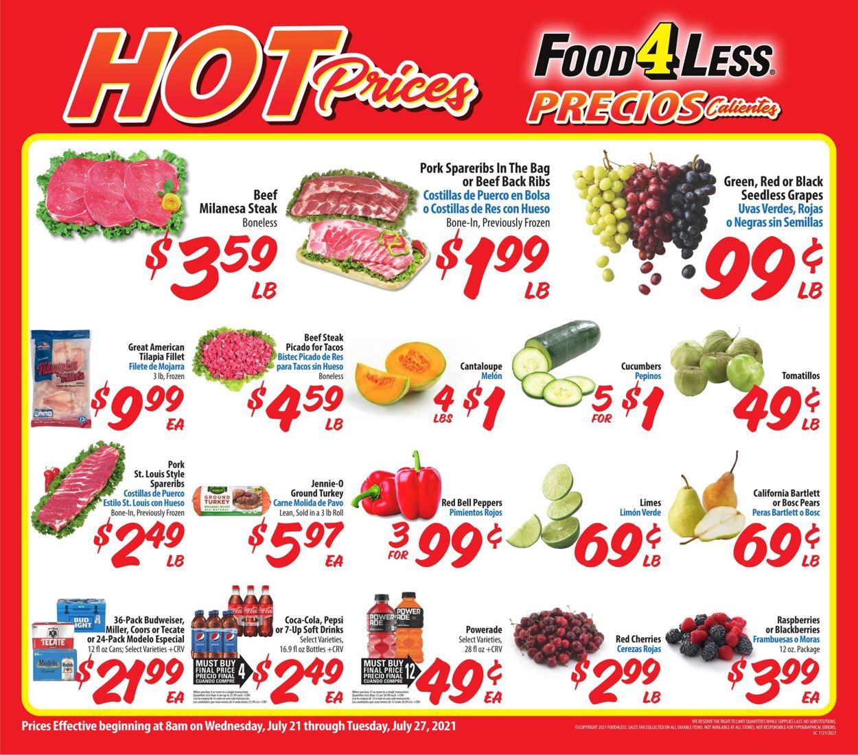 Catalogue Food 4 Less from 07/21/2021