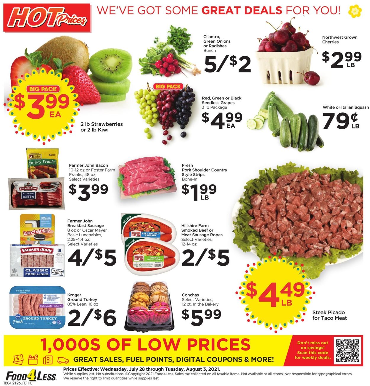 Catalogue Food 4 Less from 07/28/2021