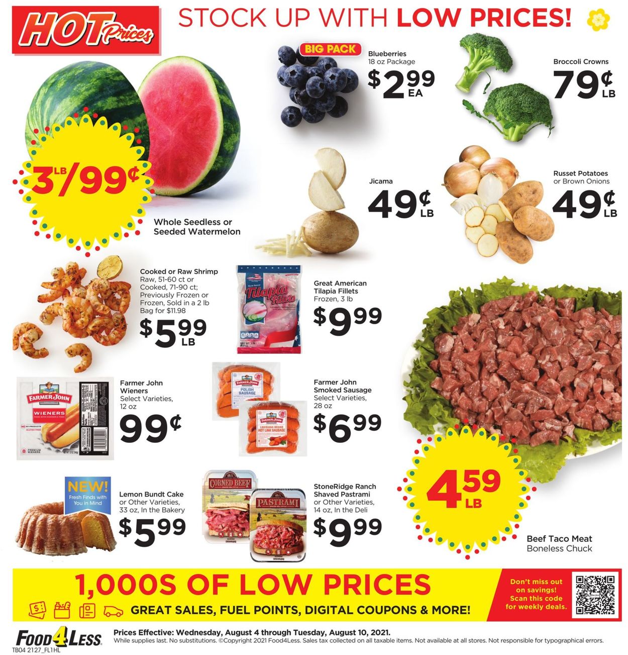 Catalogue Food 4 Less from 08/04/2021