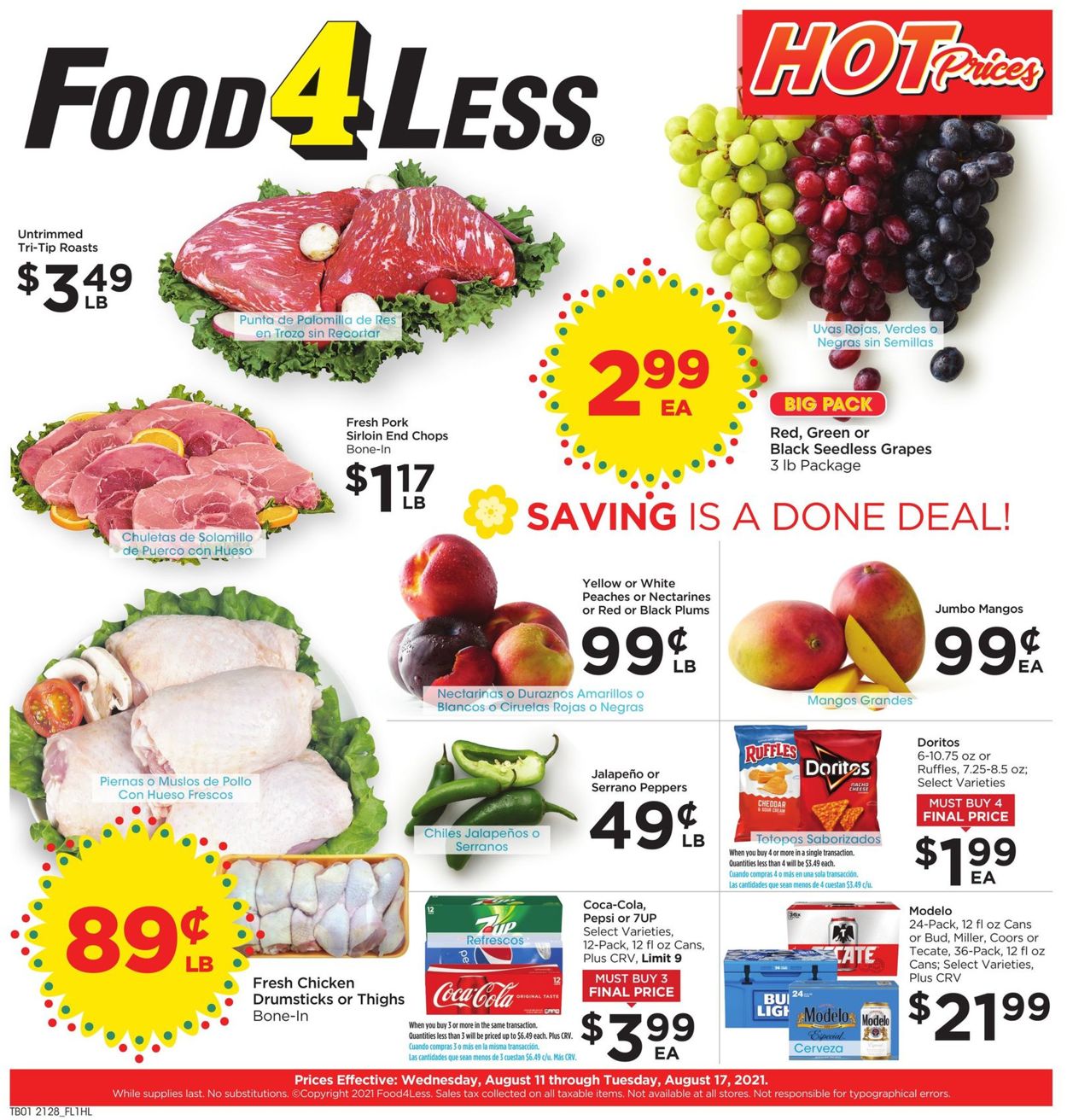 Catalogue Food 4 Less from 08/11/2021