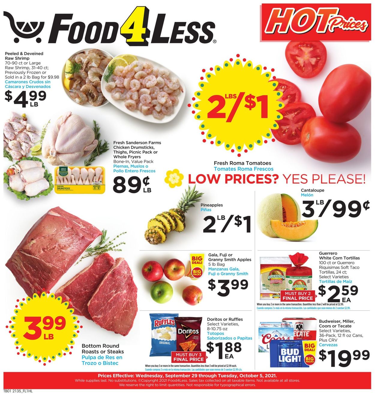 Catalogue Food 4 Less from 09/29/2021