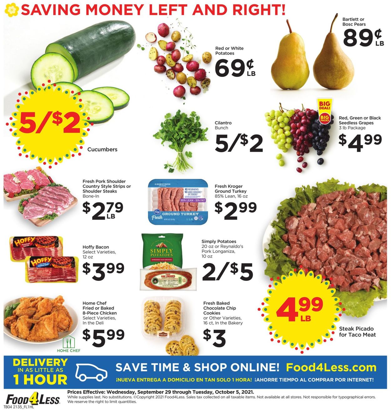Catalogue Food 4 Less from 09/29/2021