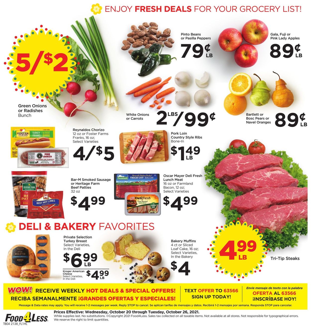 Catalogue Food 4 Less from 10/20/2021