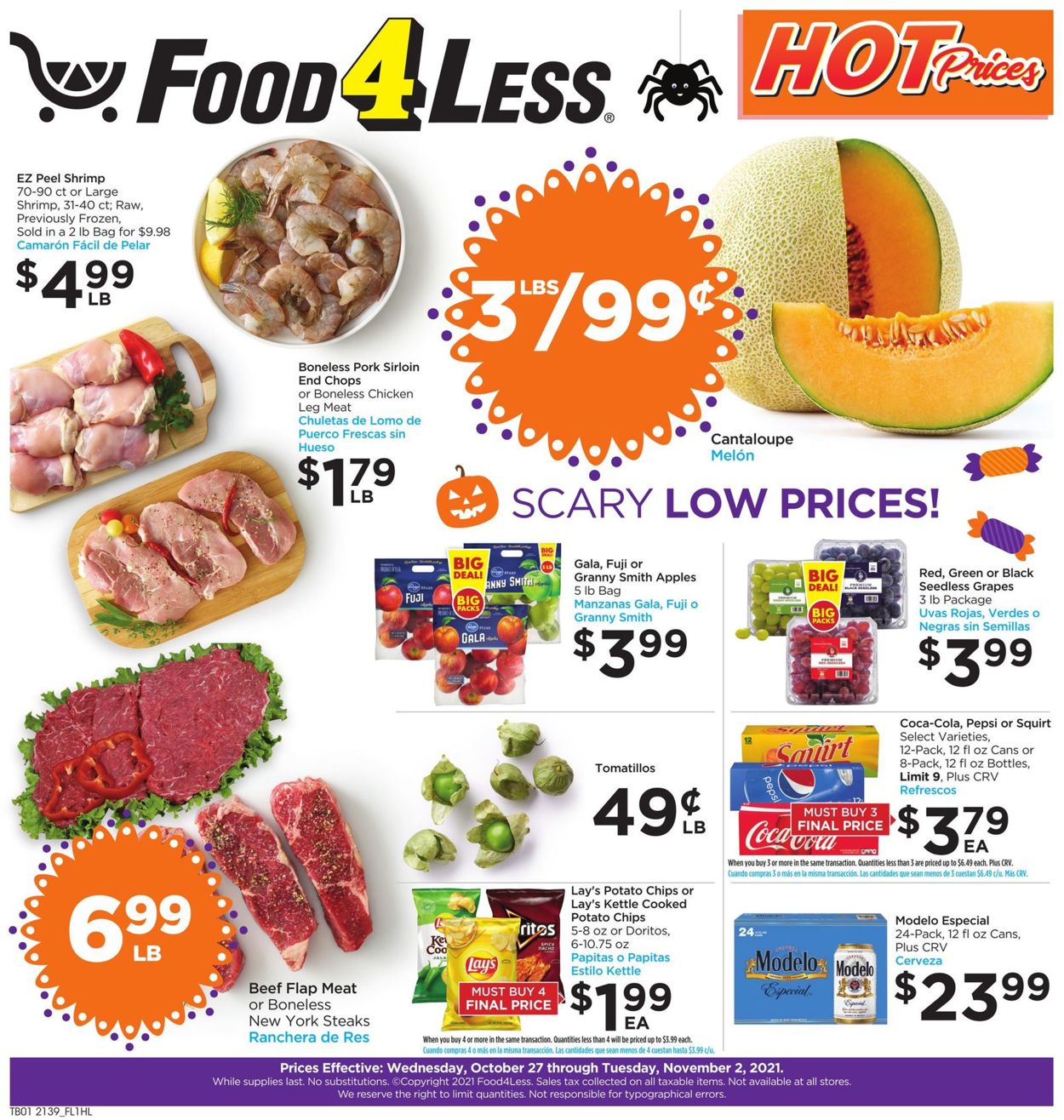 Catalogue Food 4 Less from 10/27/2021