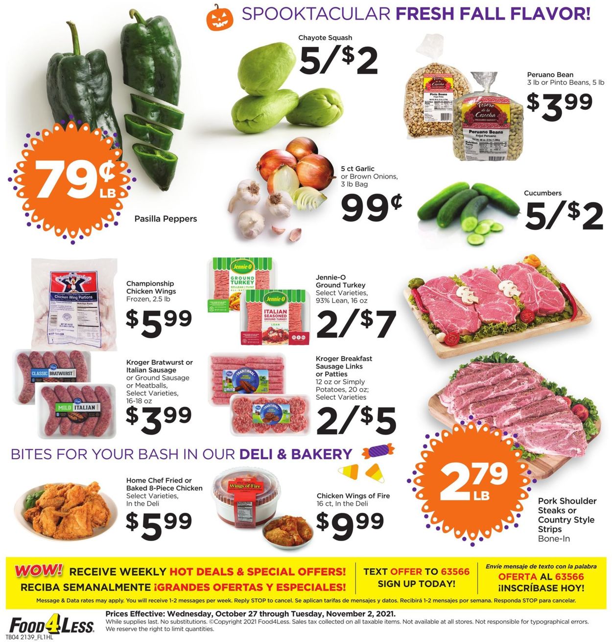 Catalogue Food 4 Less from 10/27/2021