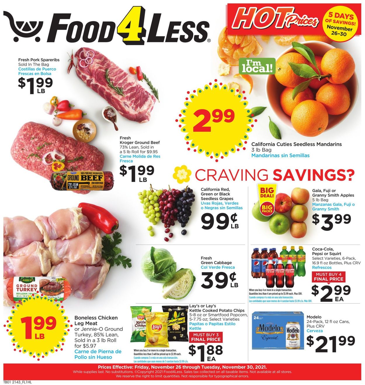 Catalogue Food 4 Less from 11/26/2021