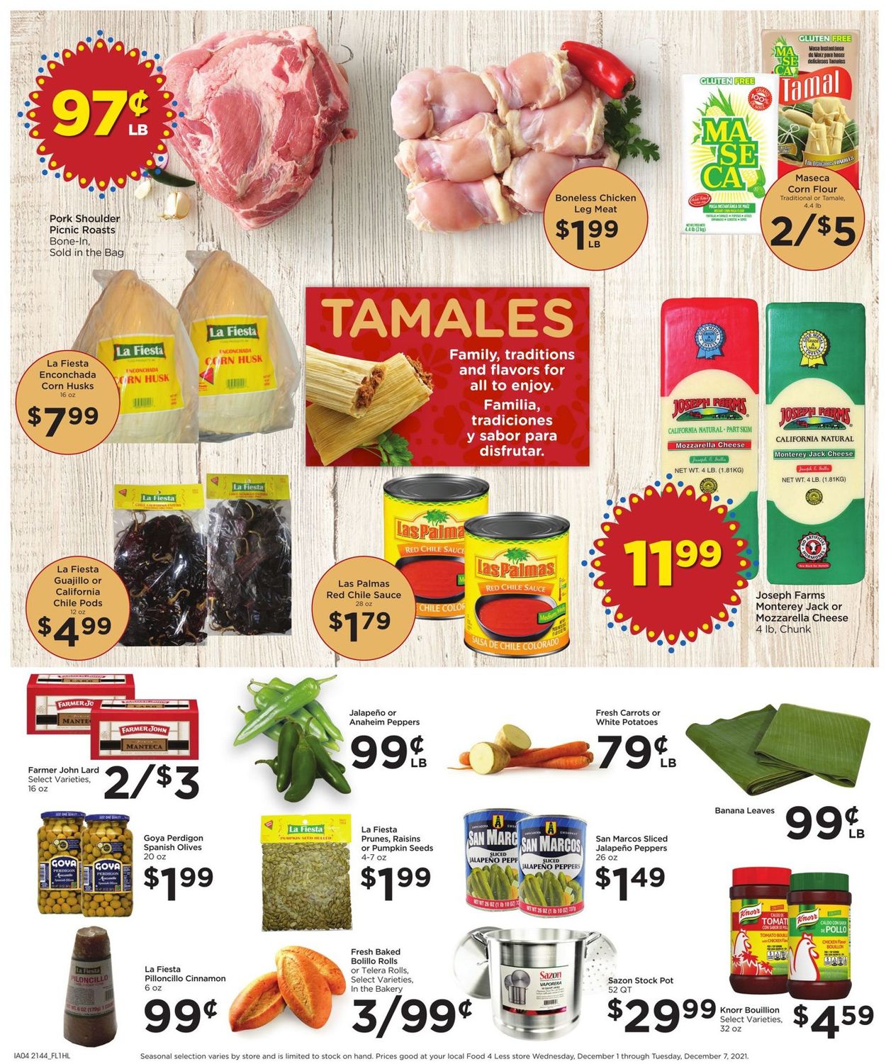 Catalogue Food 4 Less from 12/01/2021