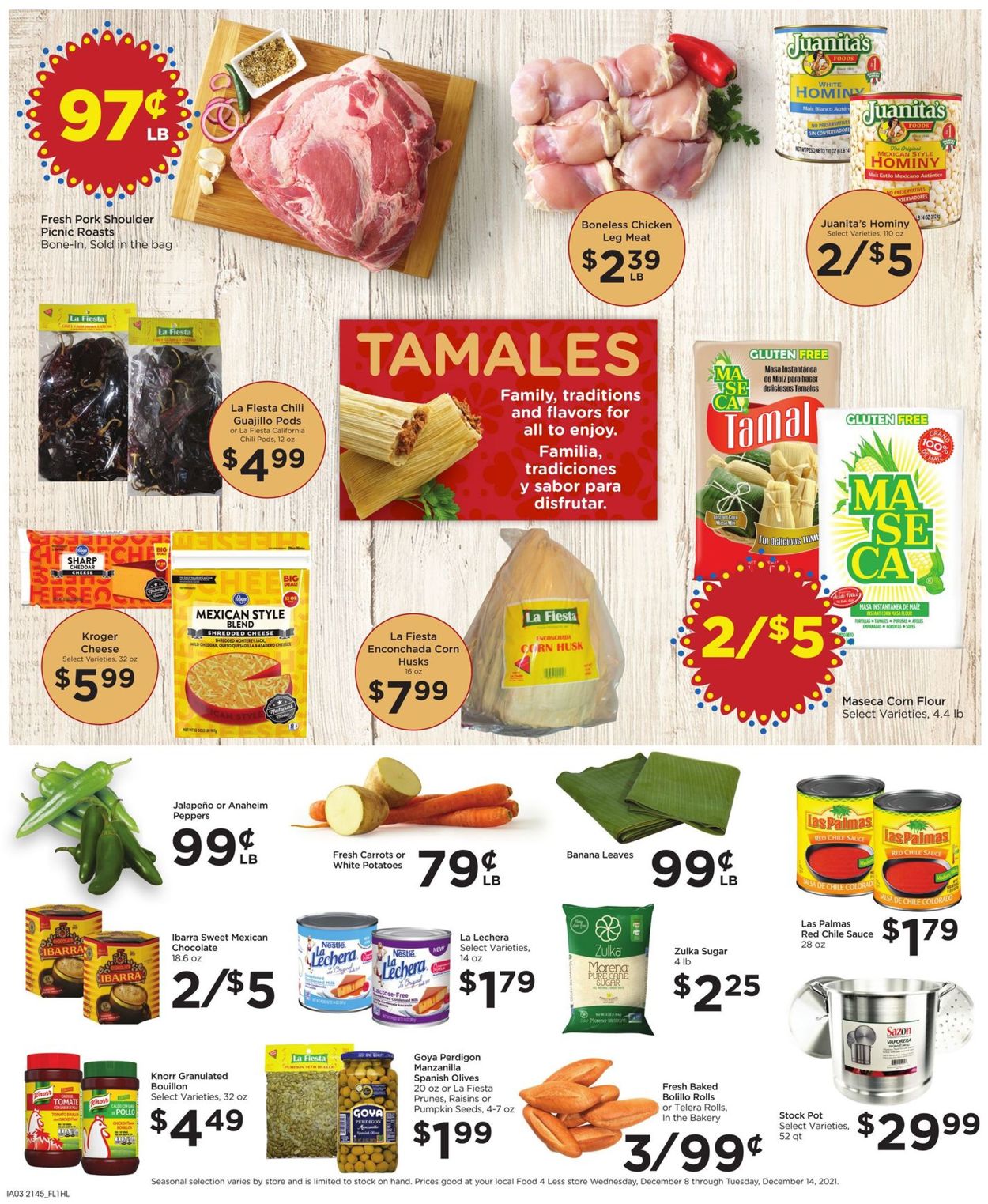 Catalogue Food 4 Less HOLIDAY from 12/08/2021