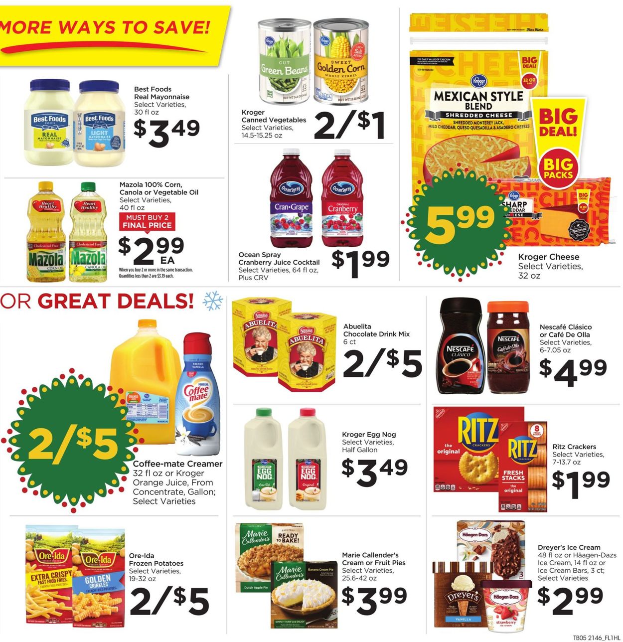 Catalogue Food 4 Less HOLIDAY 2021 from 12/15/2021