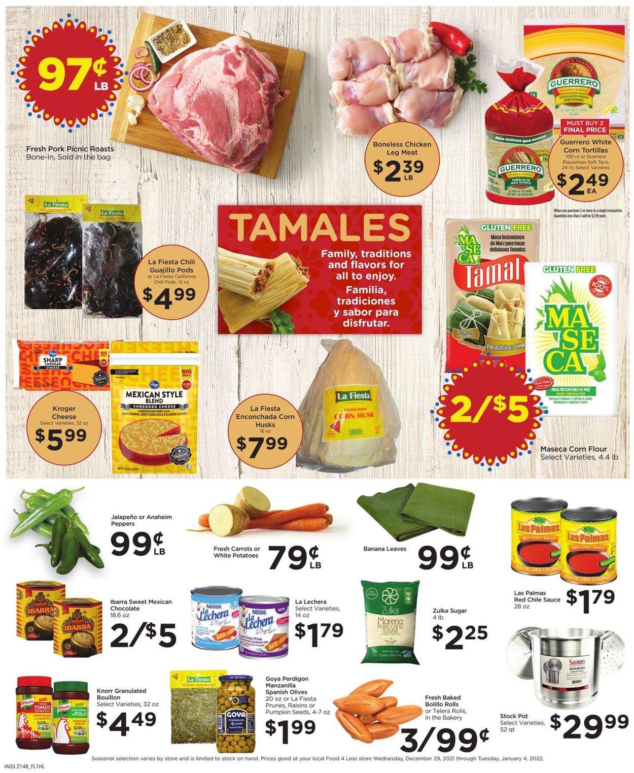 Catalogue Food 4 Less from 12/29/2021