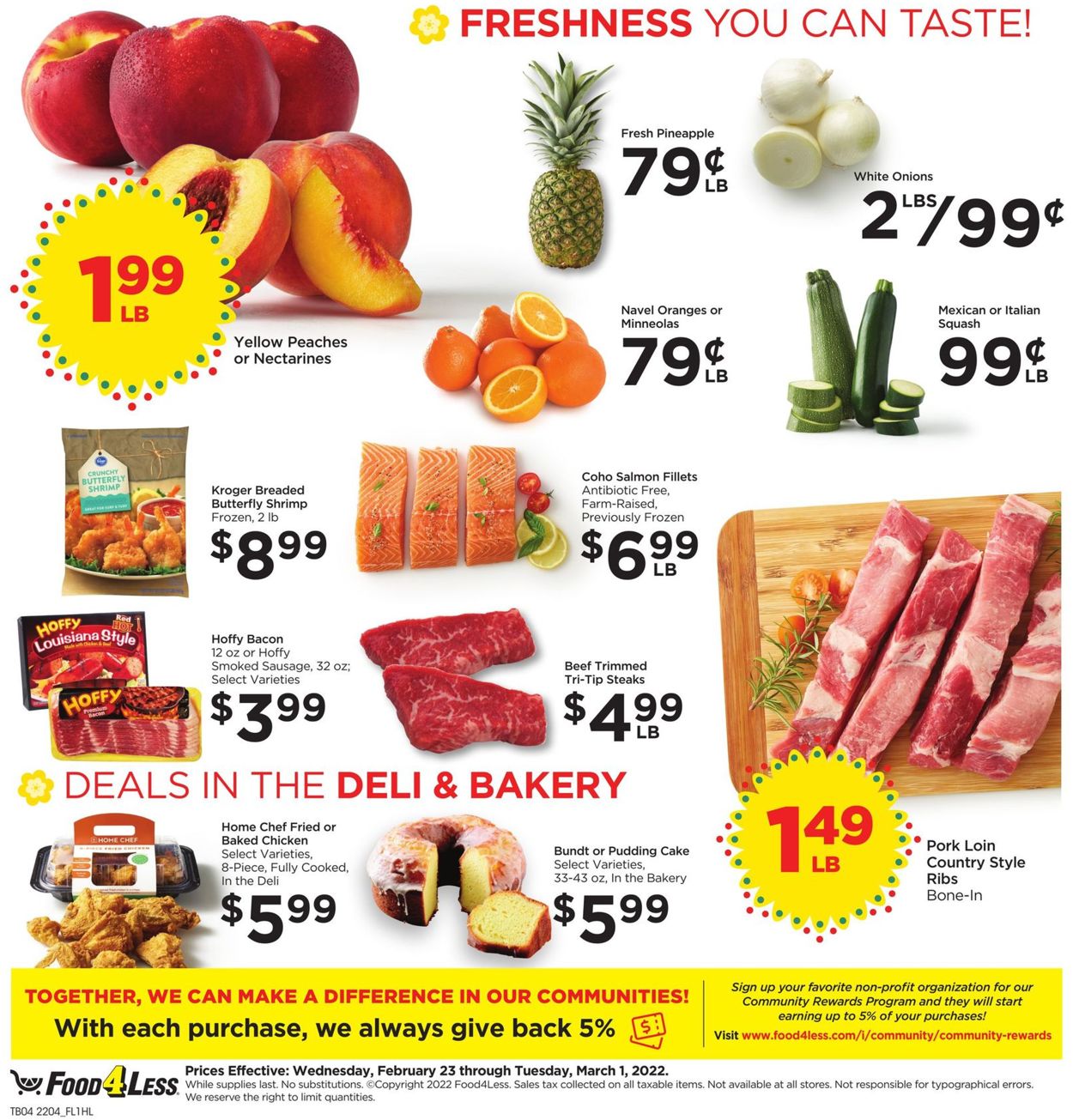 Catalogue Food 4 Less from 02/23/2022