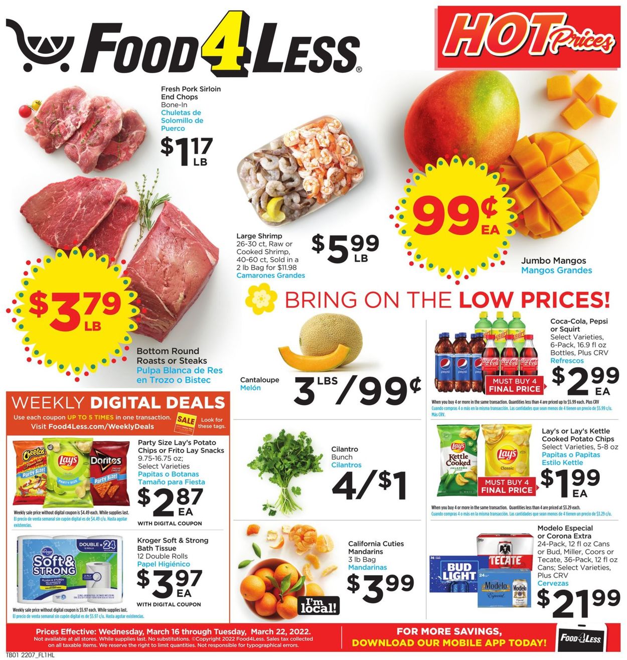 Catalogue Food 4 Less from 03/16/2022
