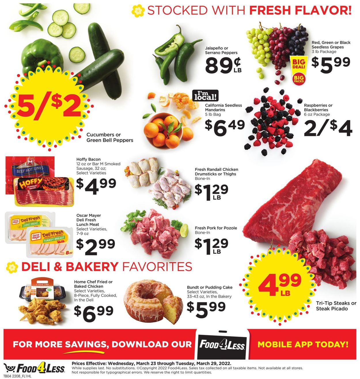 Catalogue Food 4 Less from 03/23/2022