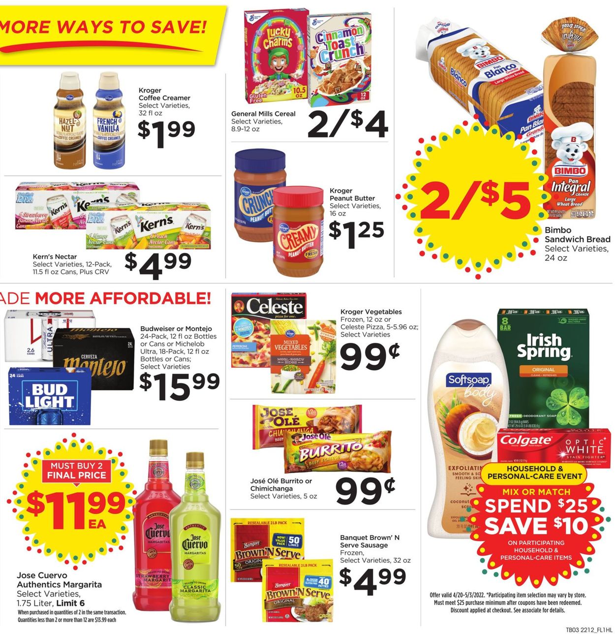 Catalogue Food 4 Less from 04/20/2022