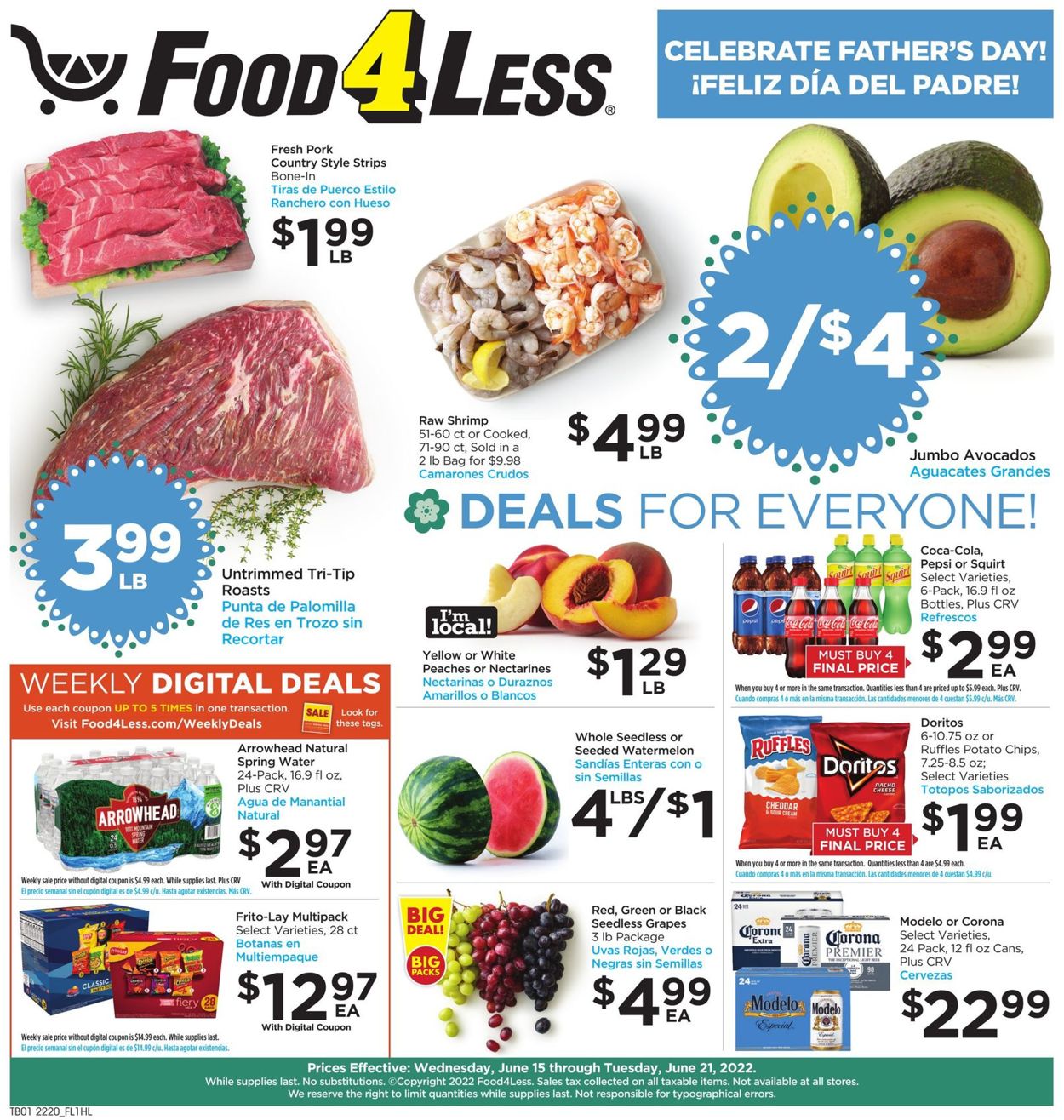 Catalogue Food 4 Less from 06/15/2022