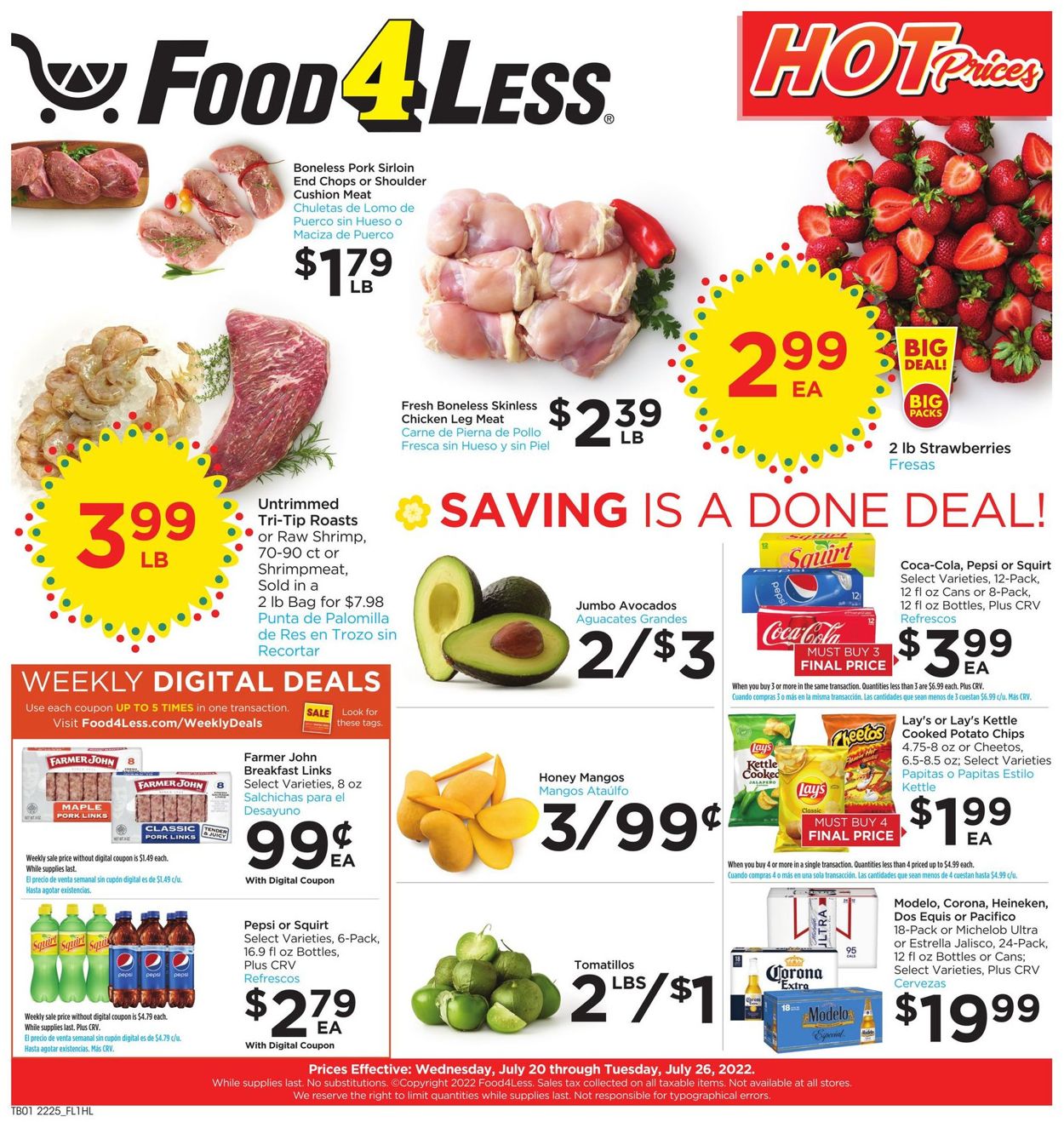 Catalogue Food 4 Less from 07/20/2022