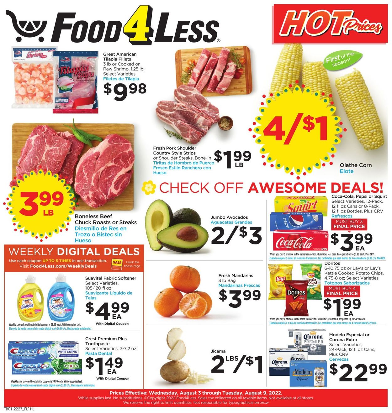 Catalogue Food 4 Less from 08/03/2022