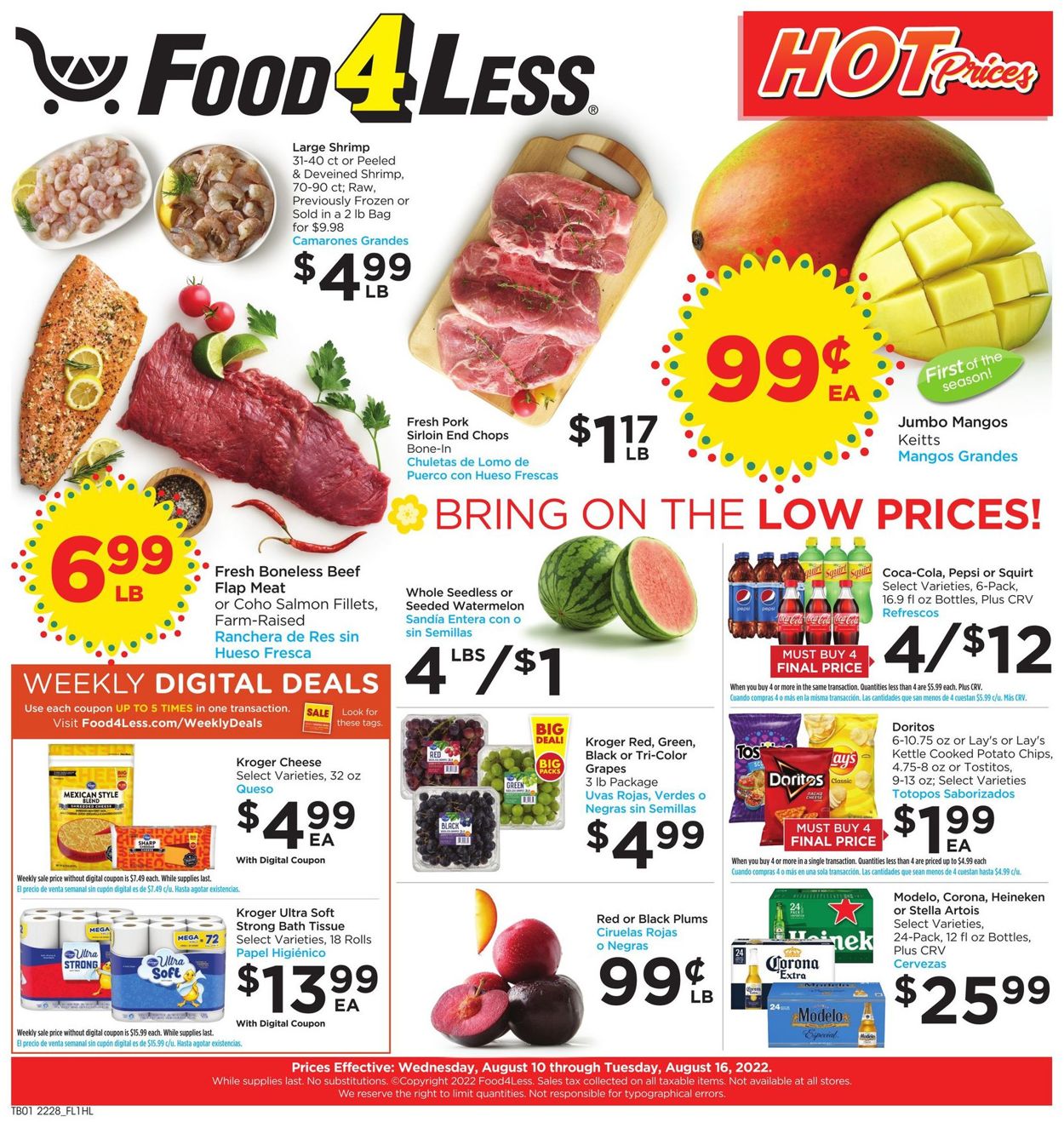Catalogue Food 4 Less from 08/10/2022