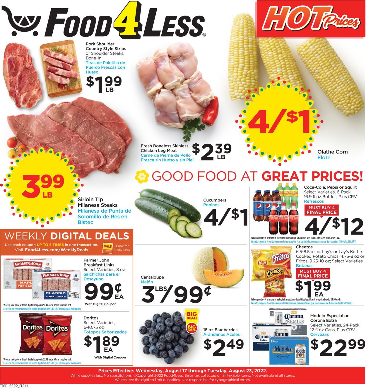 Catalogue Food 4 Less from 08/17/2022