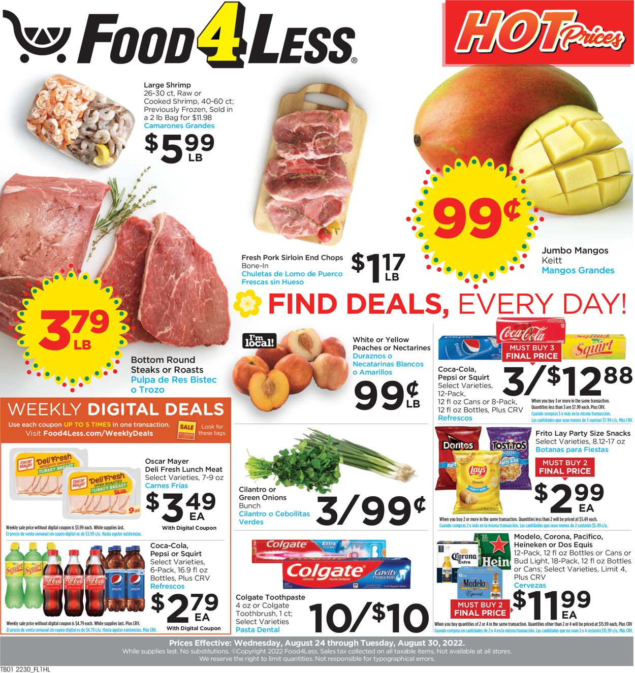 Catalogue Food 4 Less from 08/24/2022