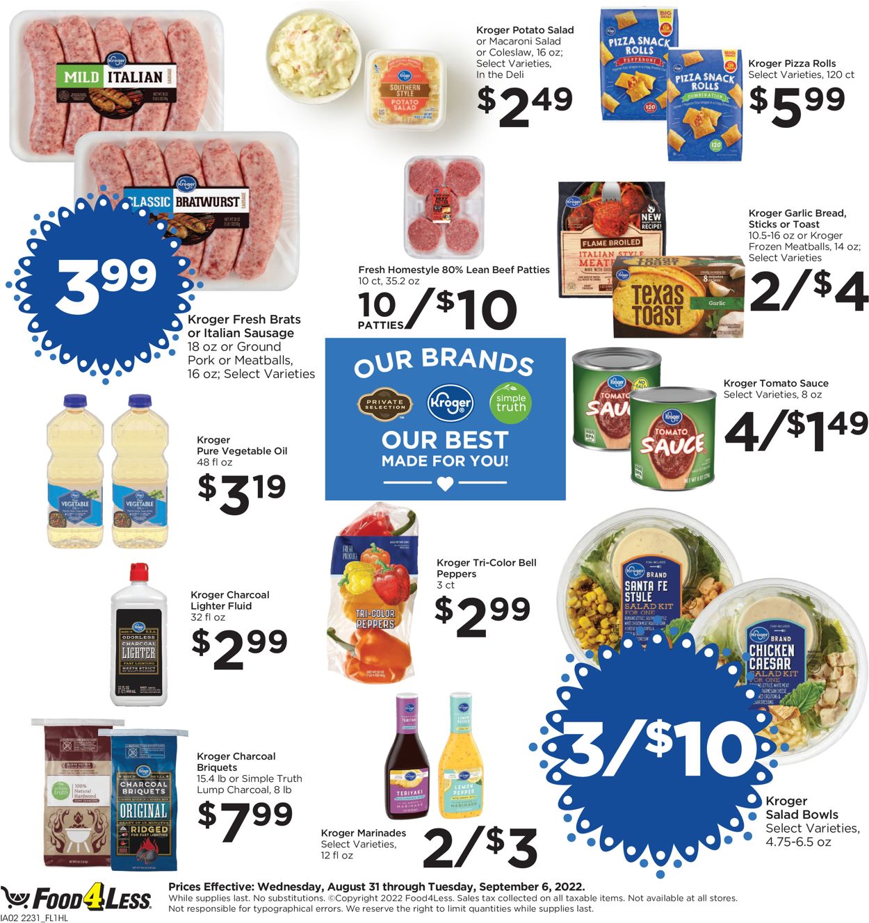 Catalogue Food 4 Less from 08/31/2022