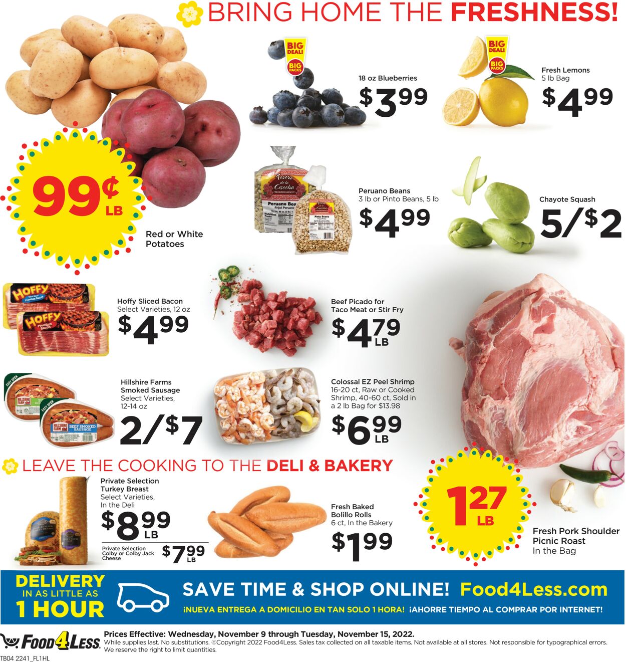 Catalogue Food 4 Less from 11/09/2022