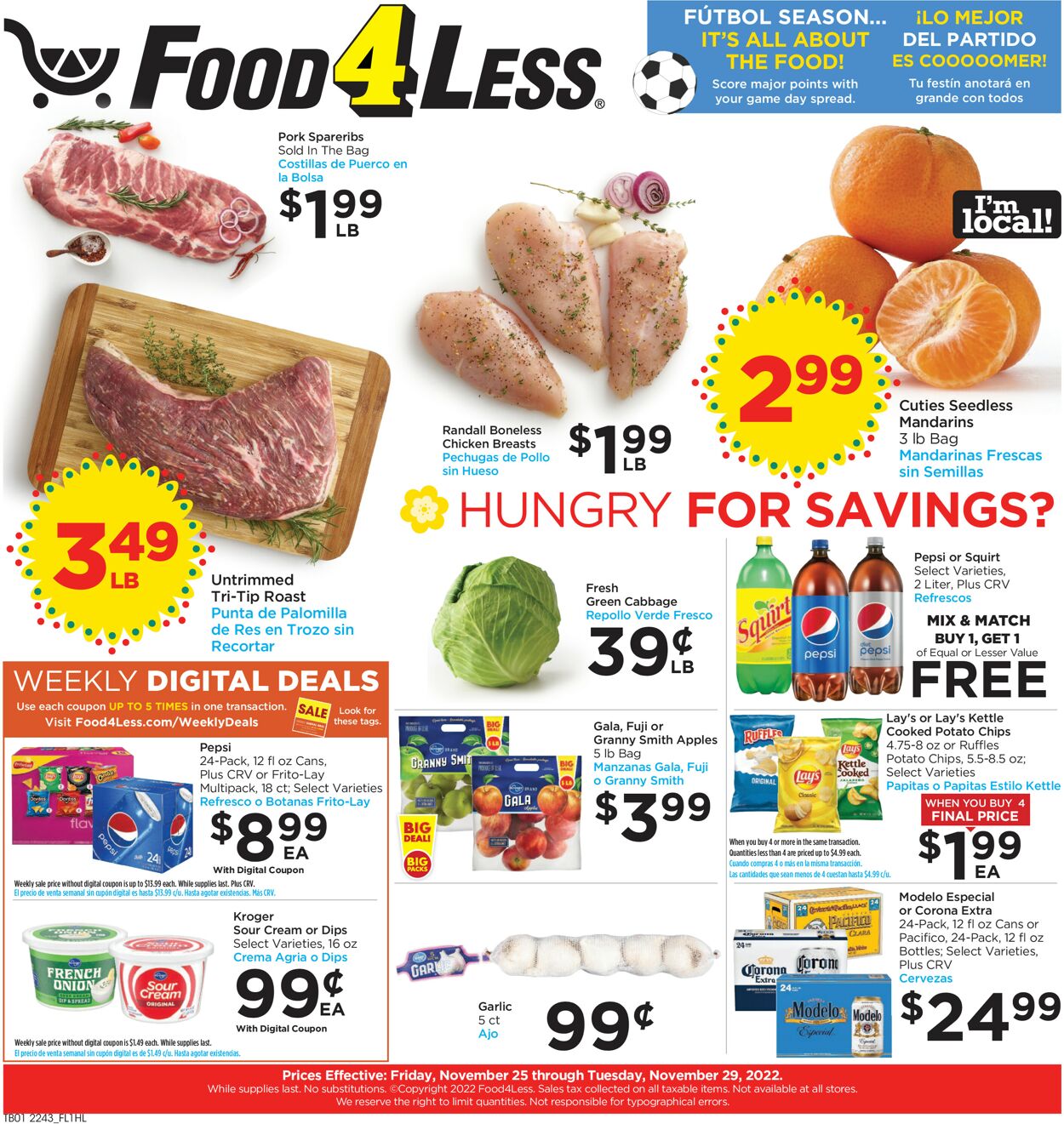 Catalogue Food 4 Less from 11/25/2022