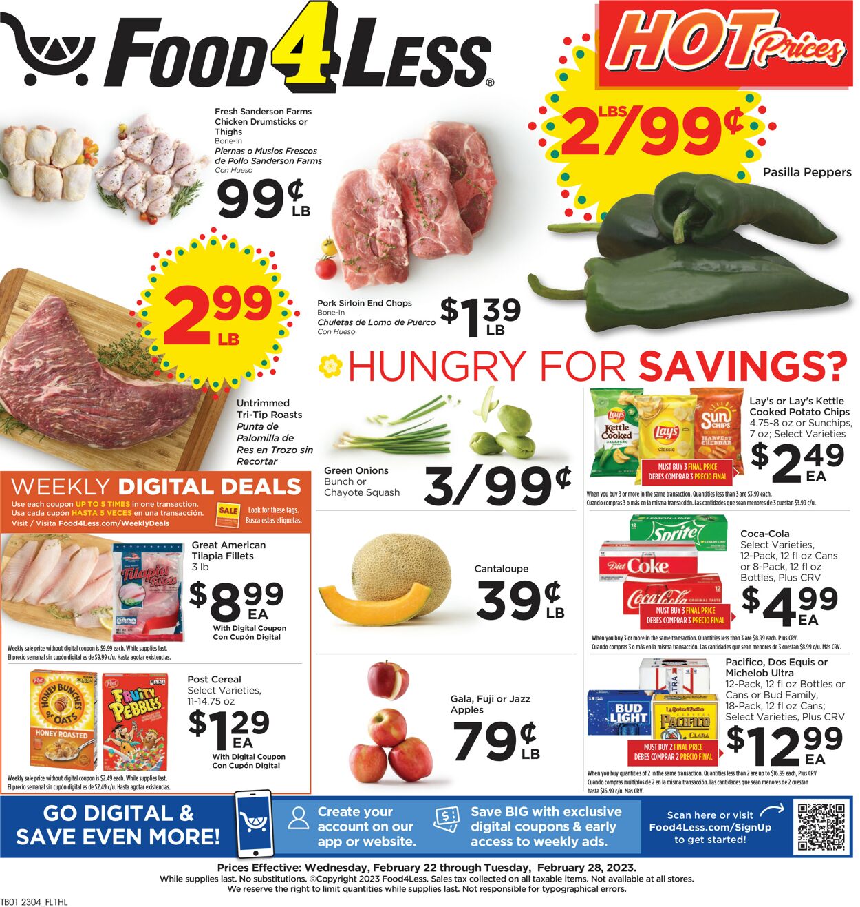 Catalogue Food 4 Less from 02/22/2023