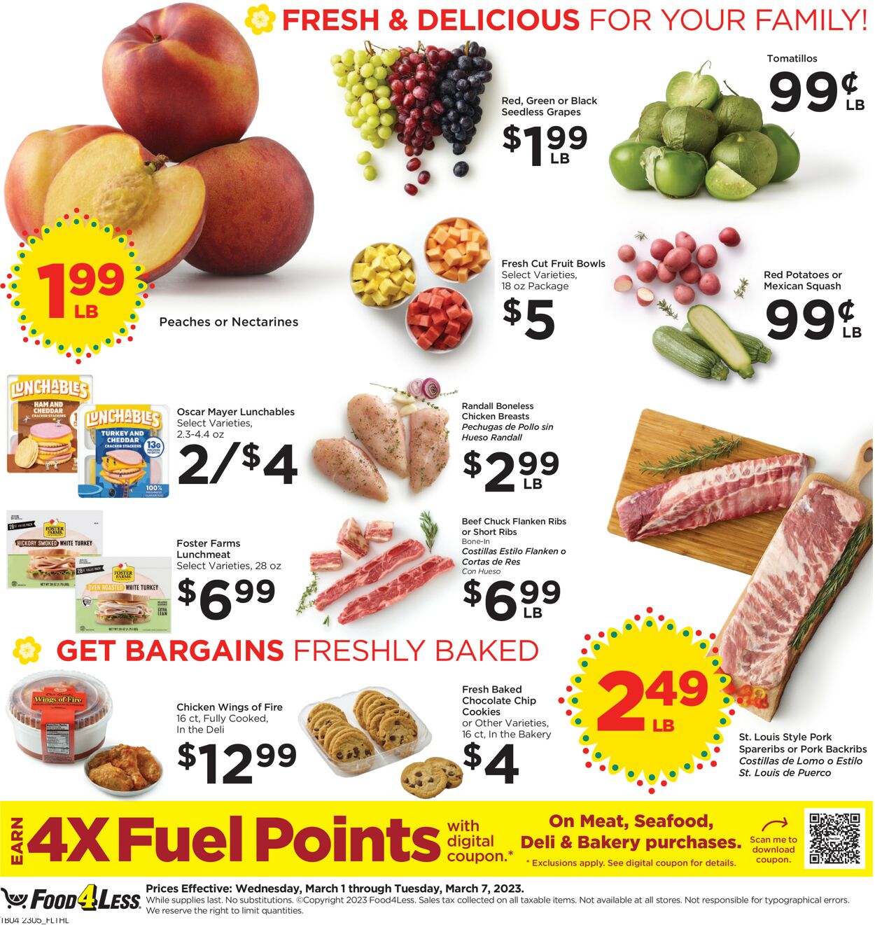 Catalogue Food 4 Less from 03/01/2023