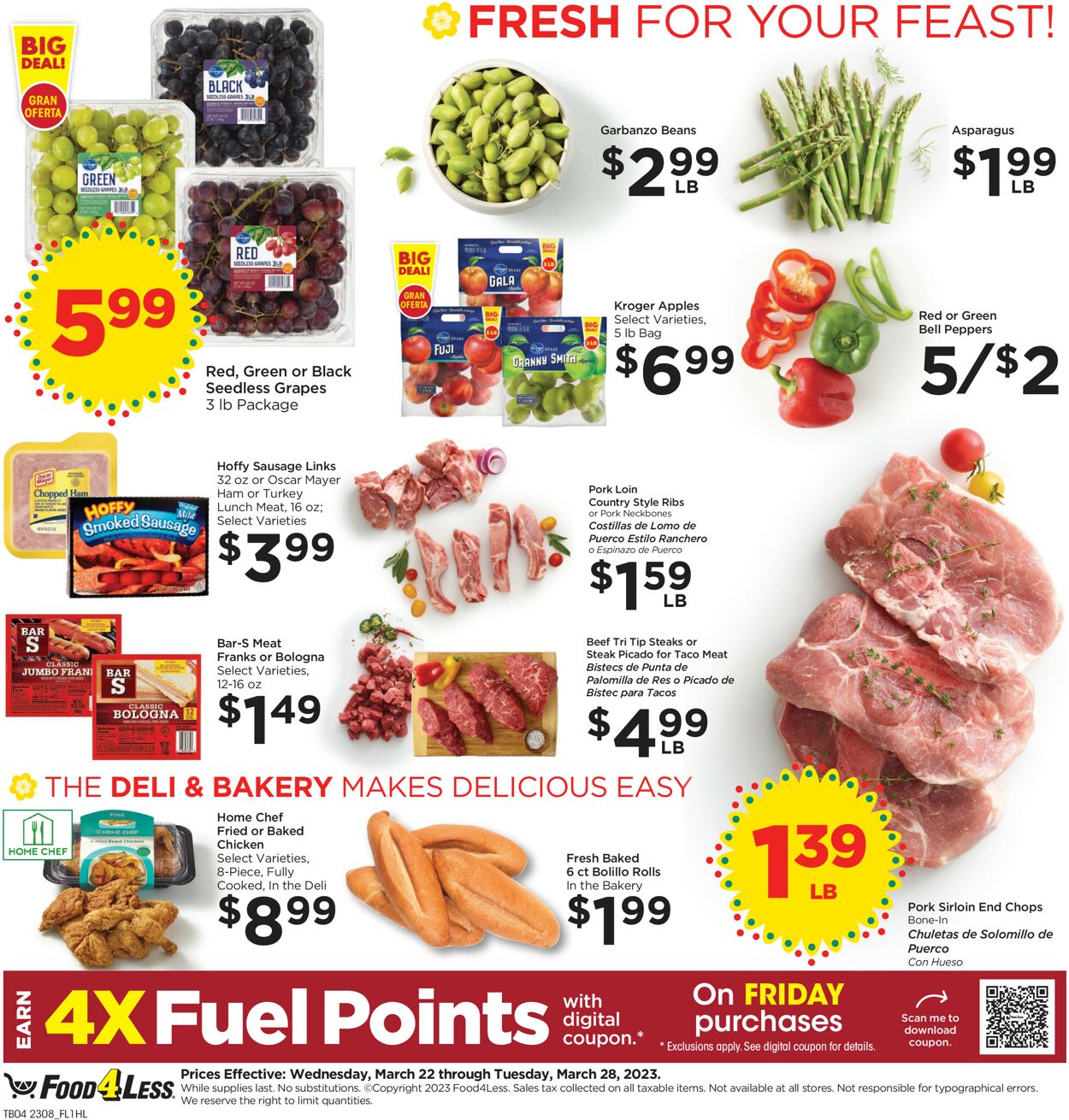 Catalogue Food 4 Less from 03/22/2023