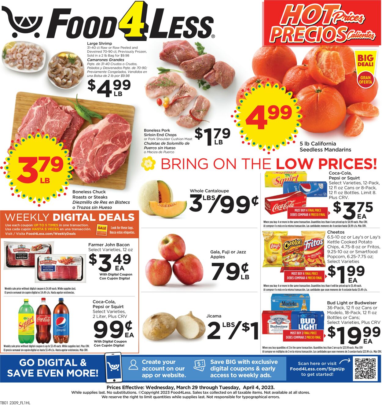 Catalogue Food 4 Less from 03/29/2023