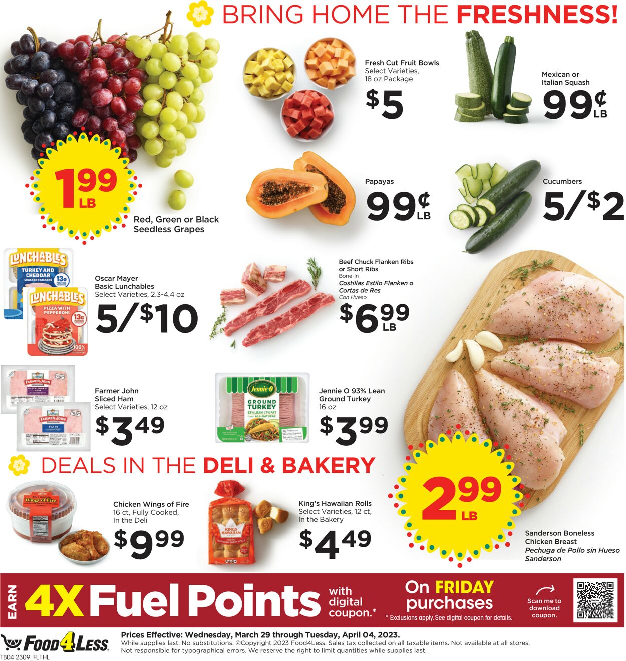 Catalogue Food 4 Less from 03/29/2023